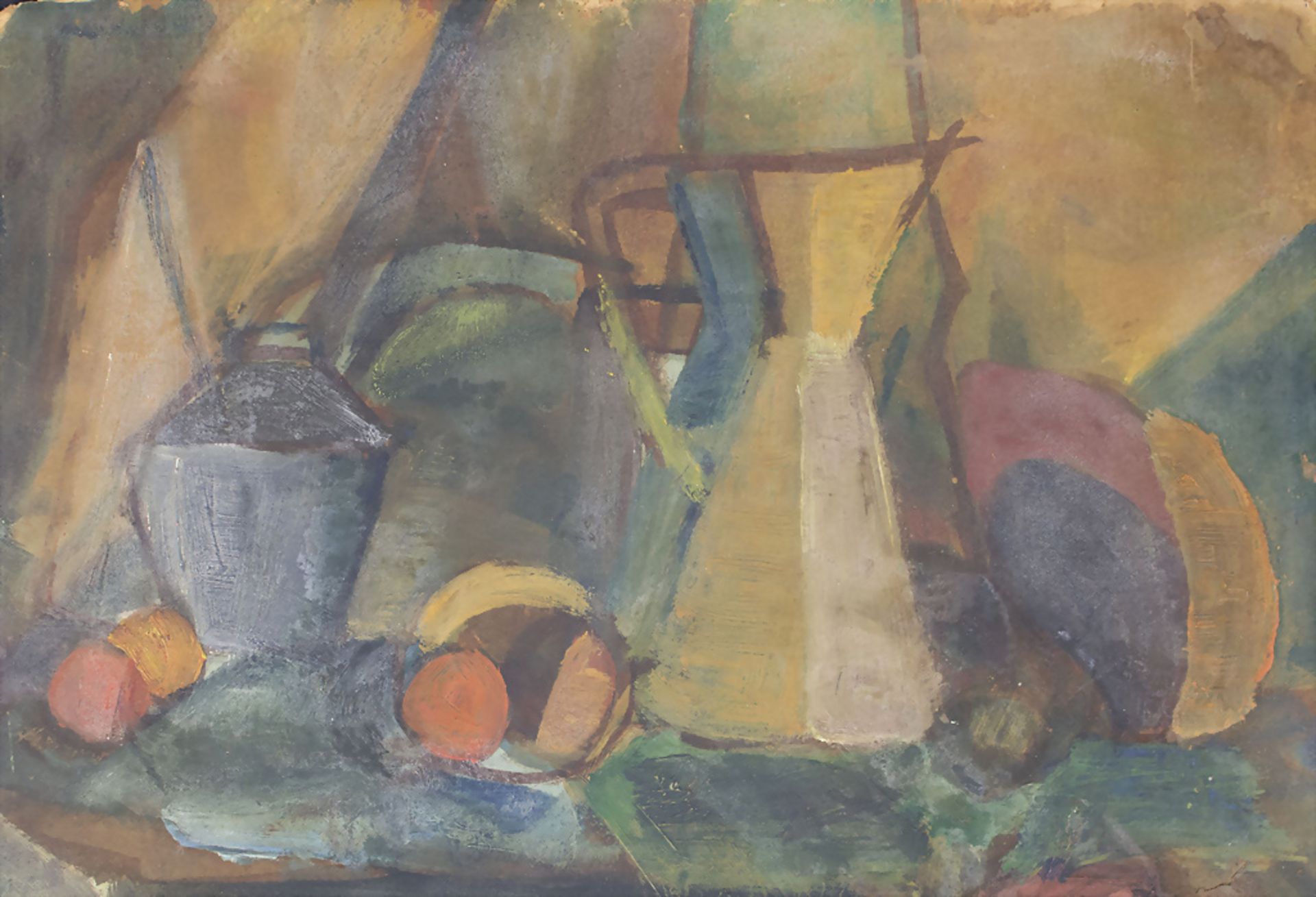 Marcel JANCO (1895-1984), 'Stillleben mit Kanne und Obst' / 'Still life with jug and fruit'