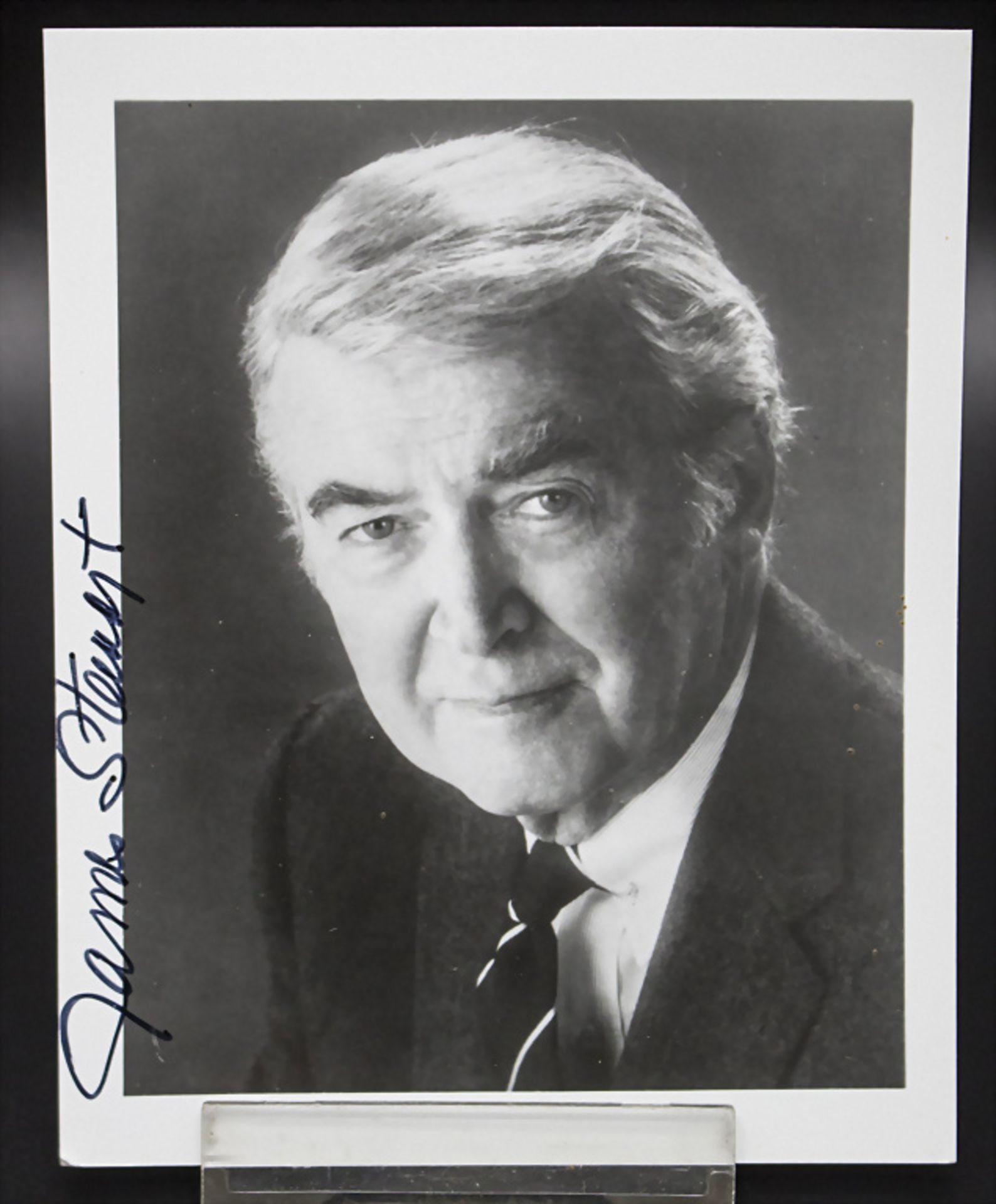 Fotografie mit Autograph James Stewart (1908-1997), 1990er Jahre