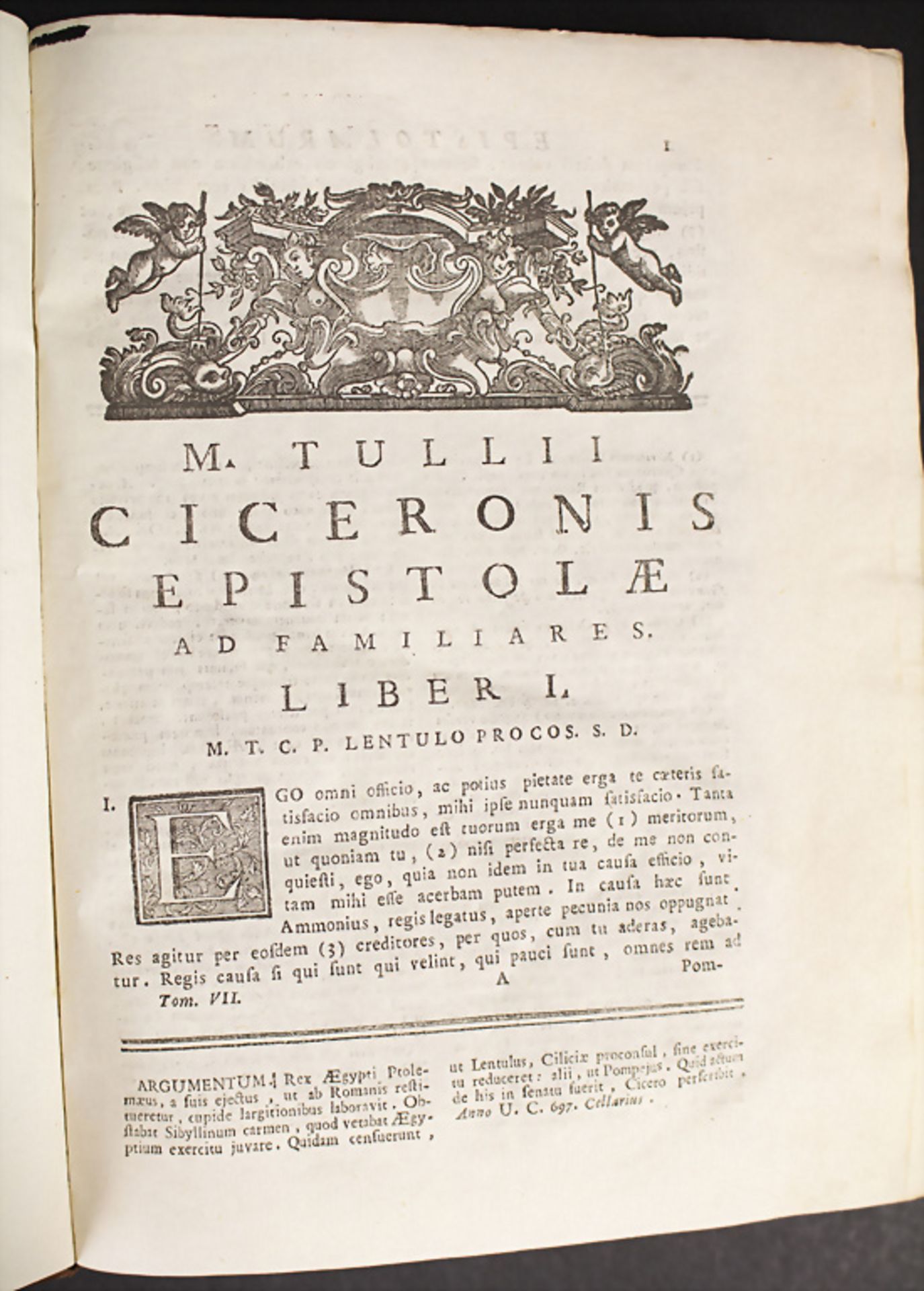 M. Tullii Ciceronis: 'Opera, cum delectu commemtariorum in usum serenissimi delphini', 1772 - Bild 5 aus 6