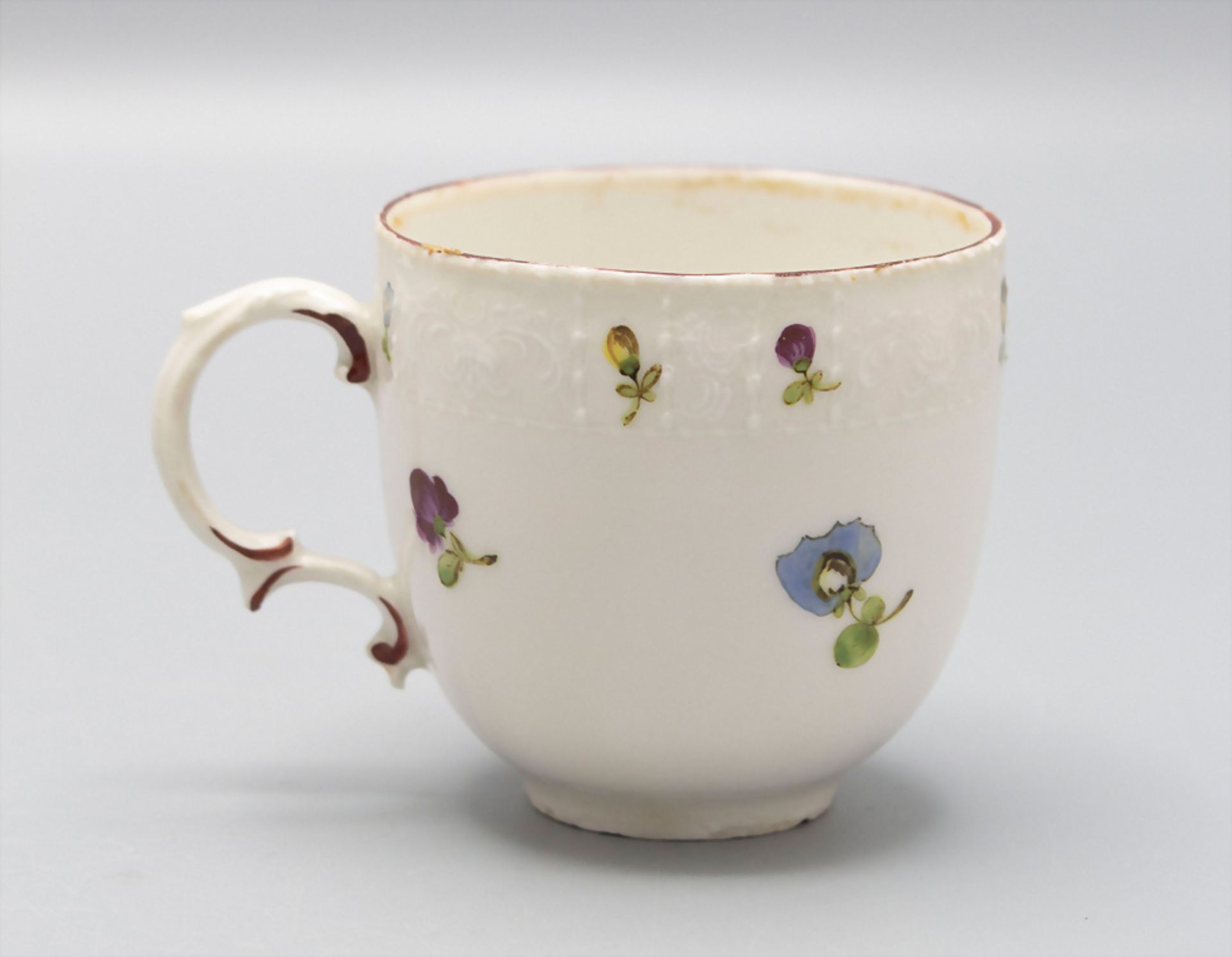 Tasse und Untertasse / A cup with saucer, Ludwigsburg, um 1765 - Bild 5 aus 6