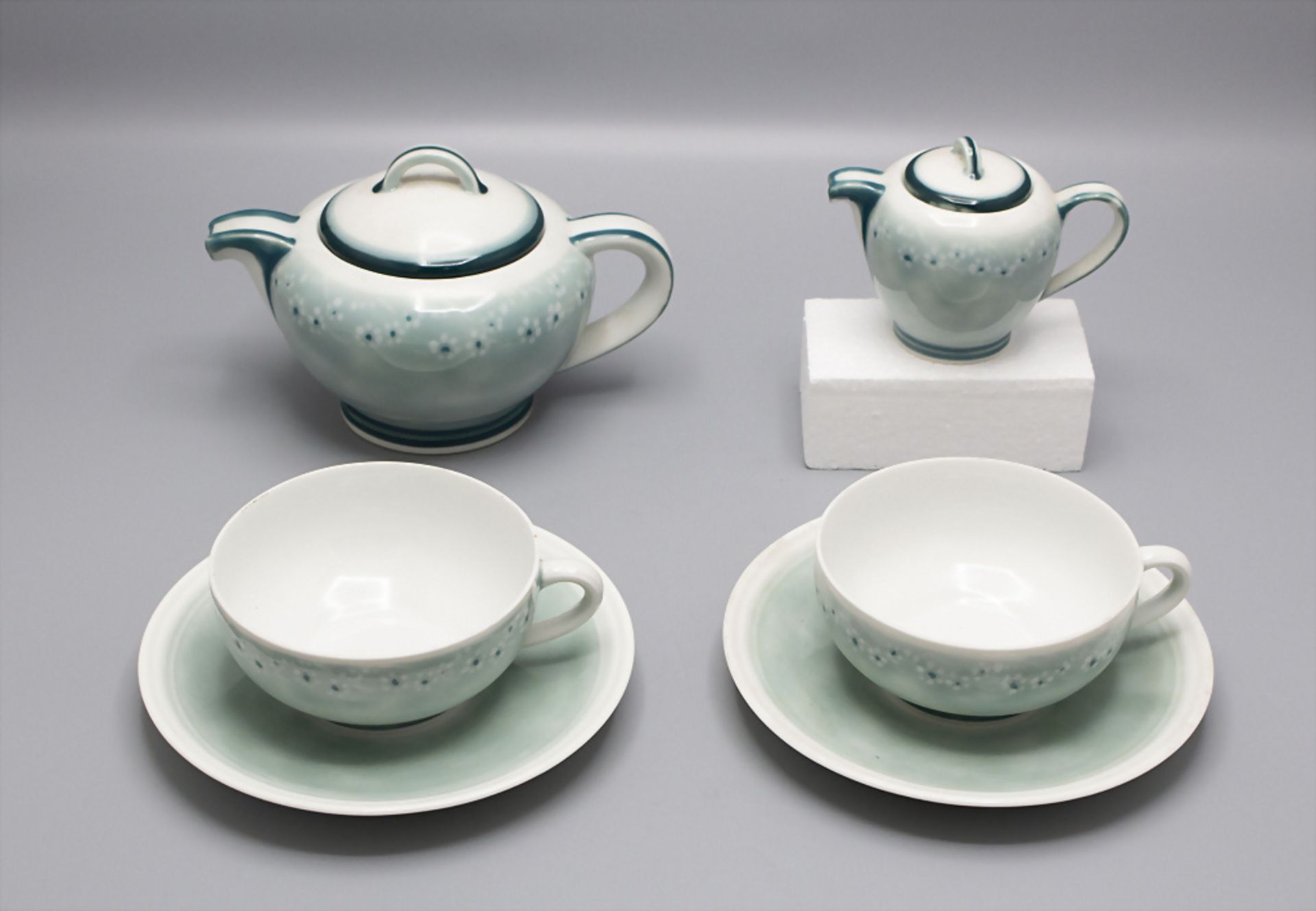 Art Déco Tete-á-Tete Teeset / An Art Deco tea set for two, Camille Tharaud, Limoges, um 1925 - Bild 2 aus 10