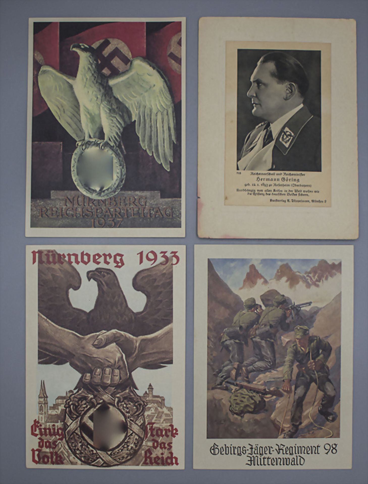 Sammlung Propaganda Postkarten Drittes Reich / A collection of propaganda postcards, Third Reich