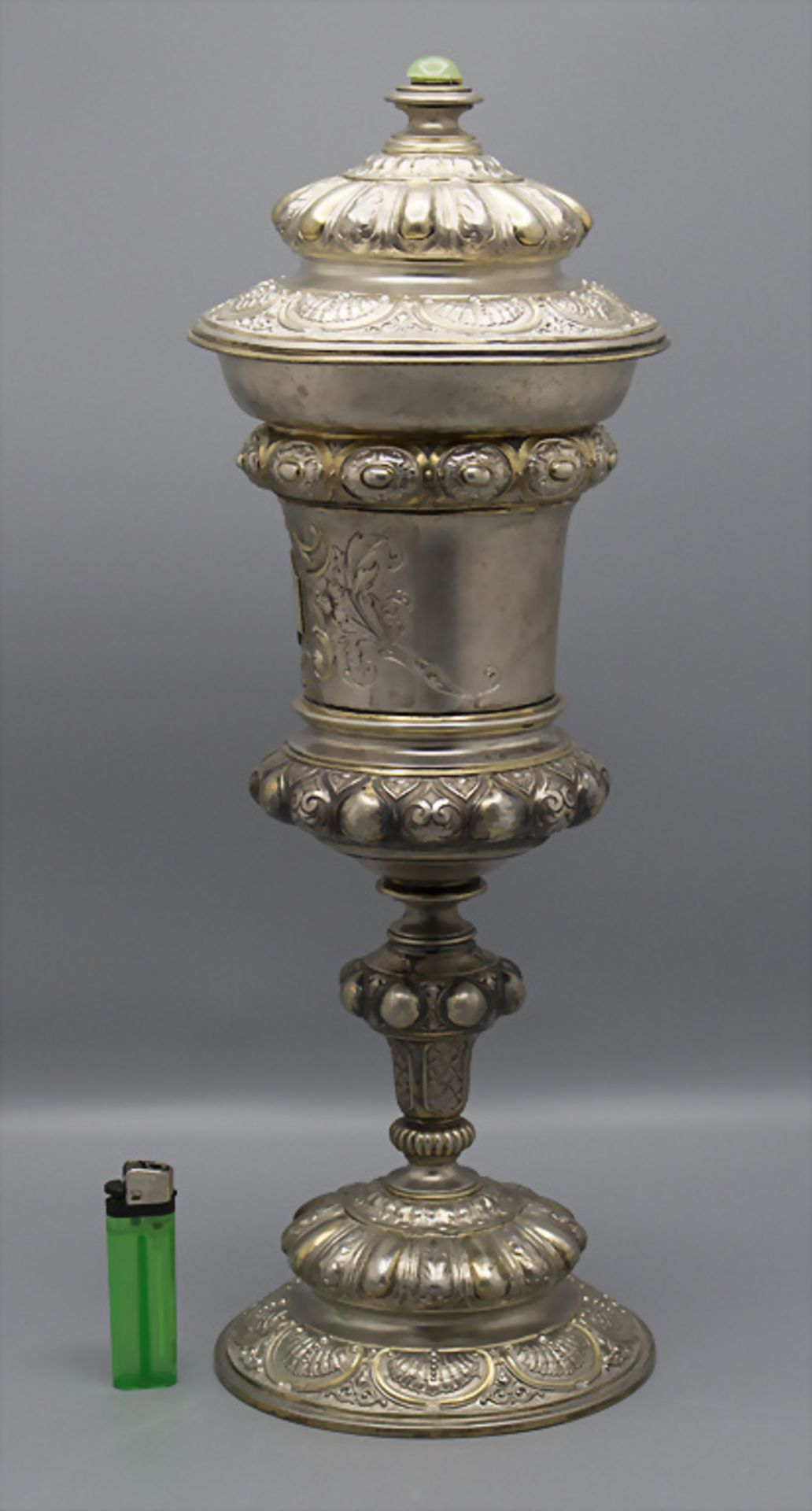 Deckelpokal / A lidded silver cup, Wilkens, Bremen, um 1890 - Bild 5 aus 9