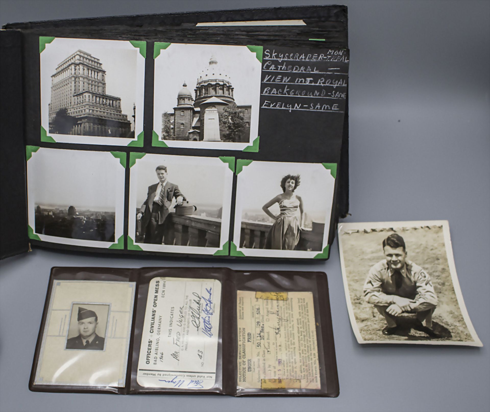 Fotoalbum eines US Soldaten / A photo album of an US soldier, um 1950