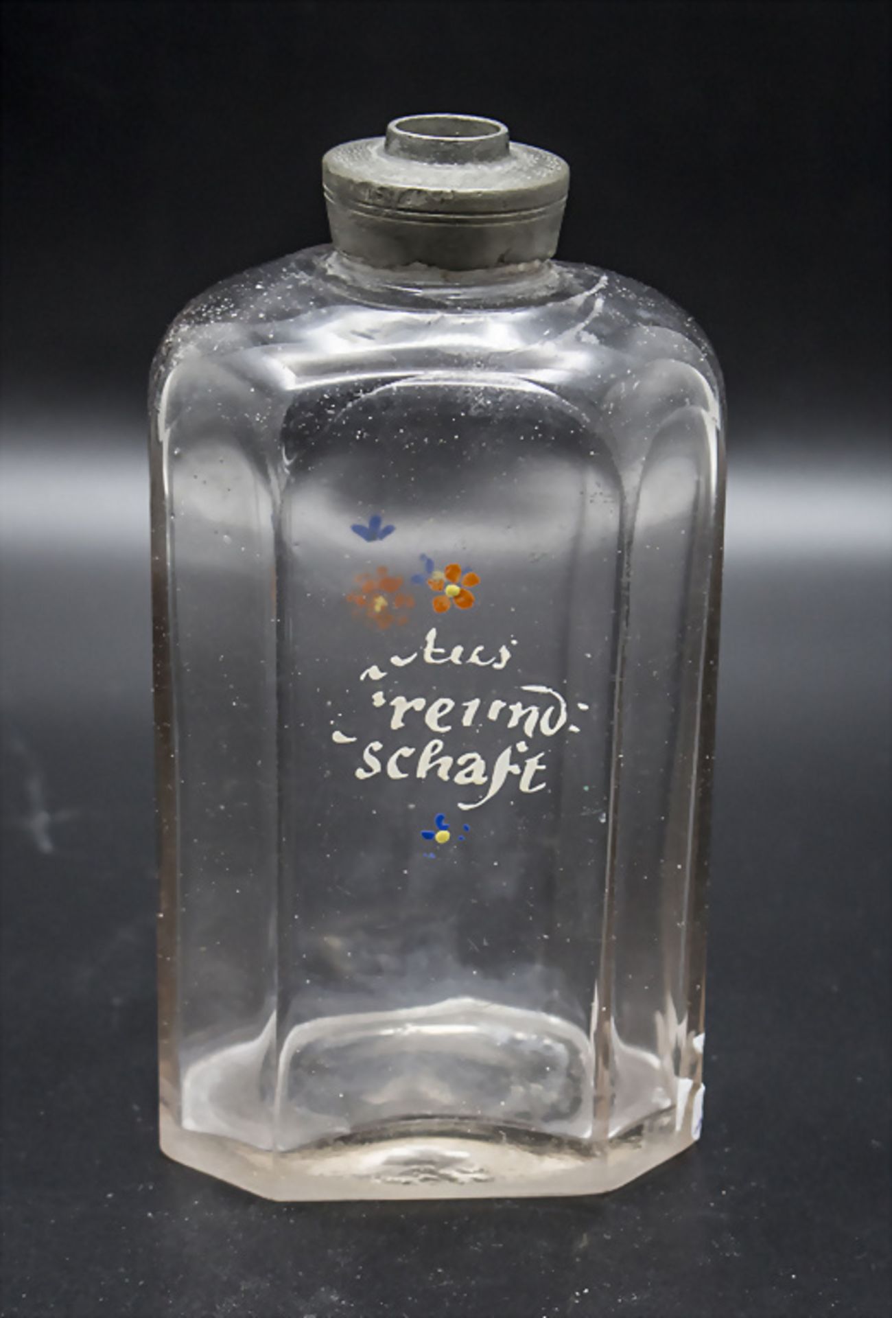 Schnapsflasche / A liquor bottle, deutsch, um 1800