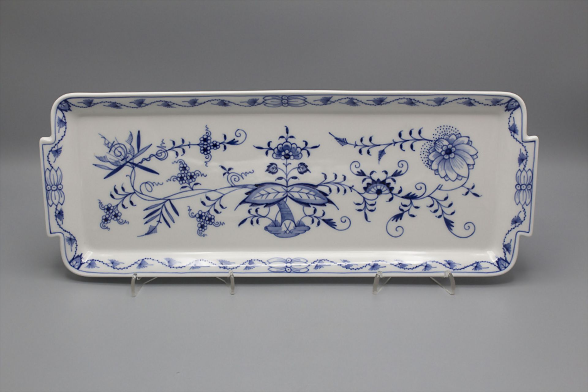 3 Teile Zwiebelmuster / 3 pieces of porcelain with onion pattern, Meissen, 20. Jh. - Bild 2 aus 6