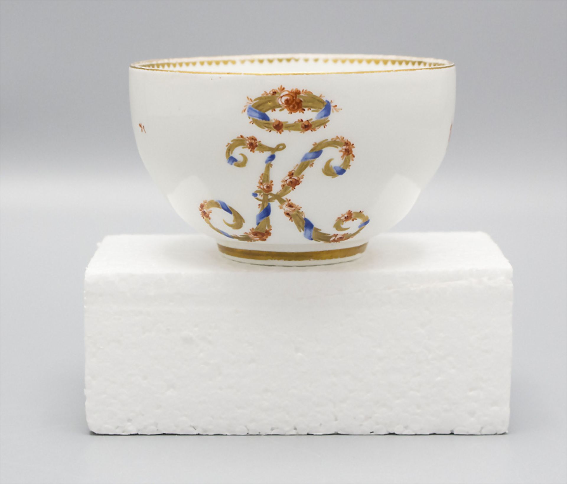 2 Porzellan Tassen mit Untertassen / Two cups with saucers, Meissen, Marcollini-Zeit 1774-1814 - Bild 10 aus 13