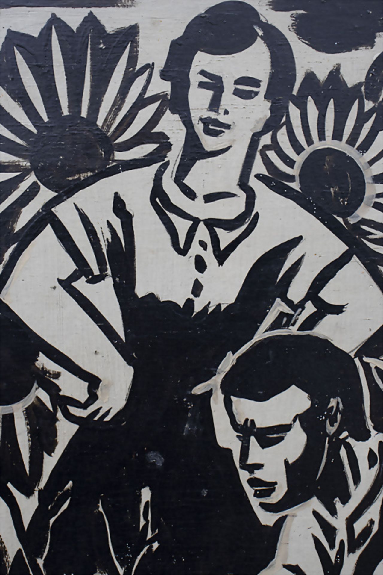 Frans MASEREEL (1889-1972), 'Sonnenblumengärtner' / 'Sunflower gardeners', 1957 - Bild 6 aus 7