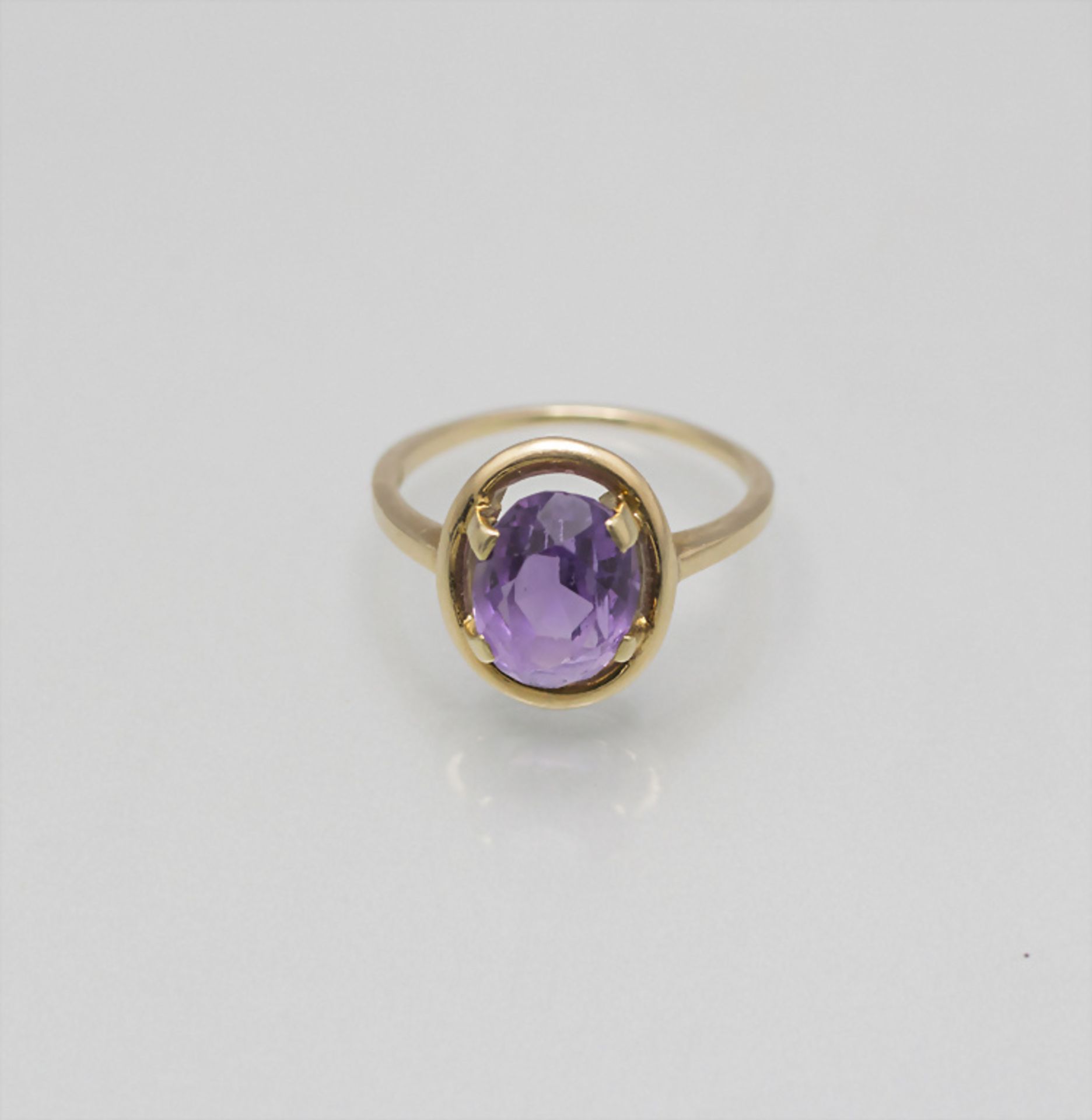 Damenring mit Amethyst / A 14 ct ladies gold ring with an amethyst