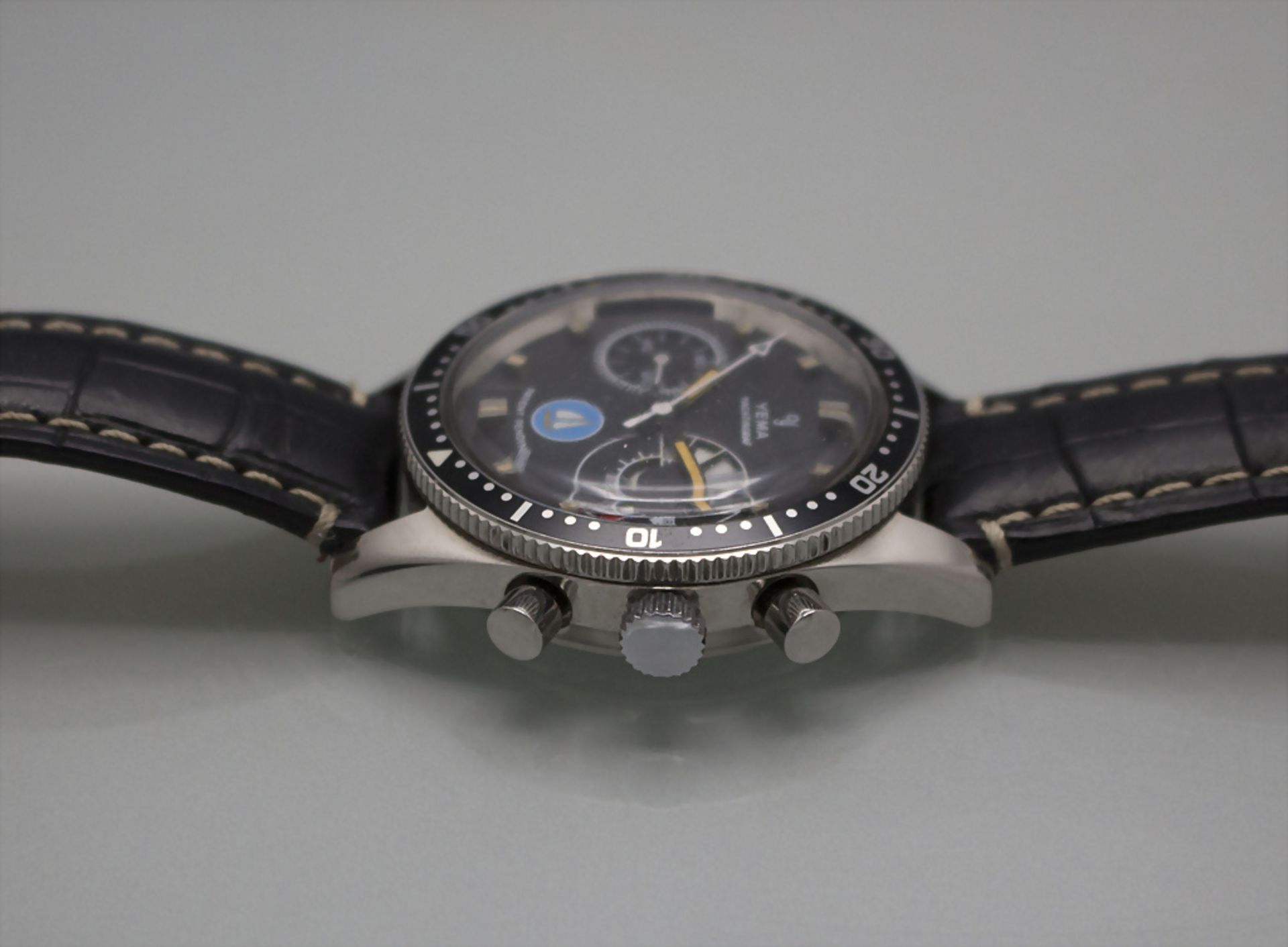 YEMA Yachtingraf, Chronograph, Swiss / Schweiz, um 1972 - Bild 3 aus 5