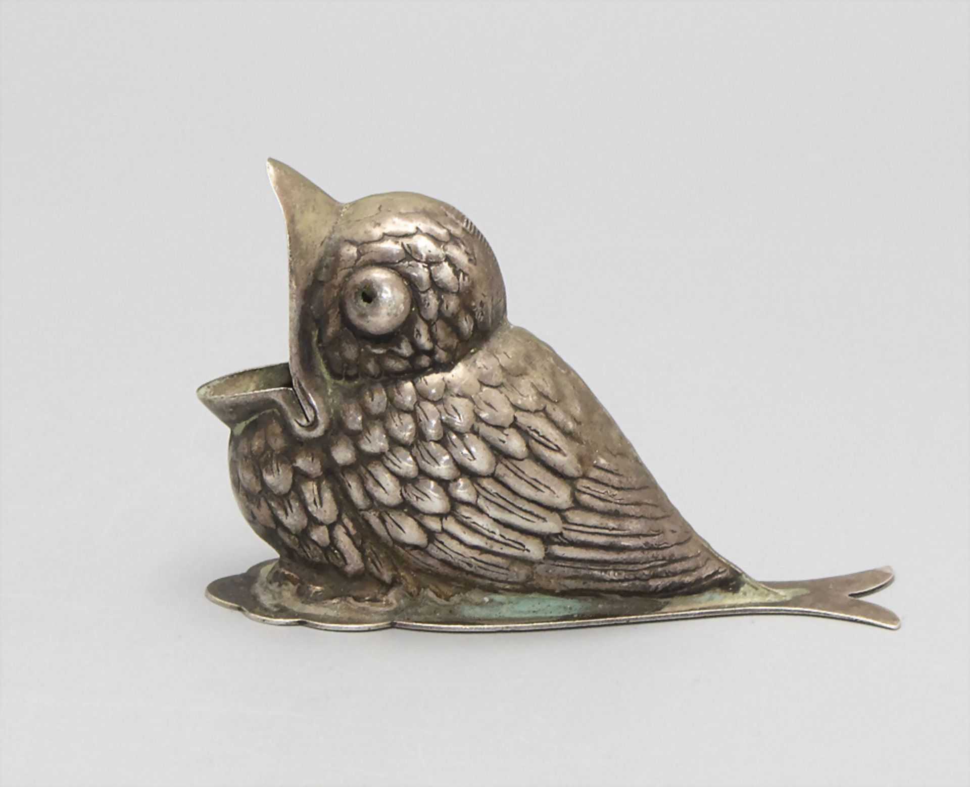 Vogelküken als Zahnstocherhalter / A silver bird chick as toothpick holder, Brandimarte di ... - Image 3 of 6