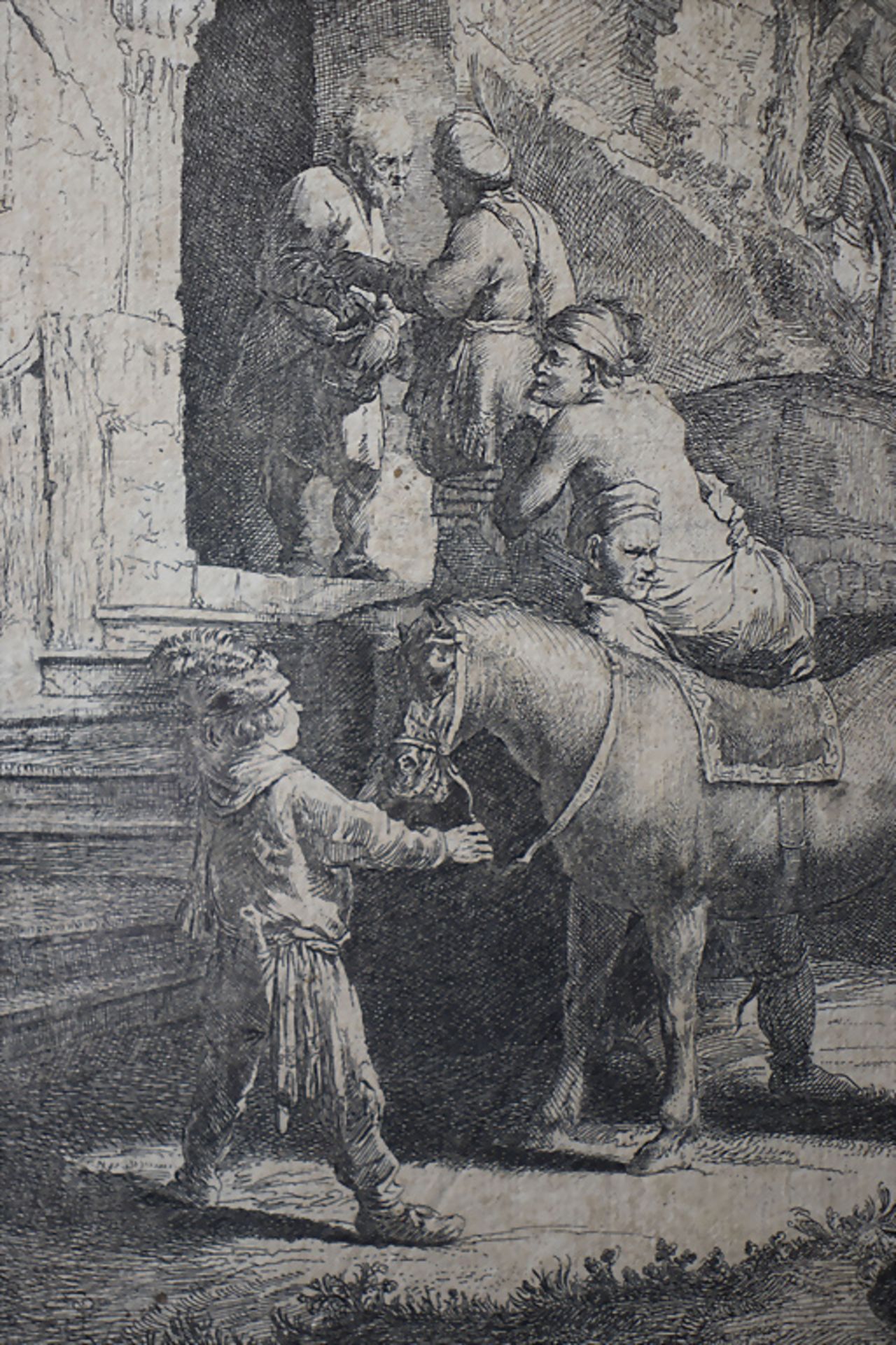 REMBRANDT VAN RIJN (1606-1669), 'Bauern Szene' / 'Farmers scene', 18. Jh. - Bild 5 aus 5