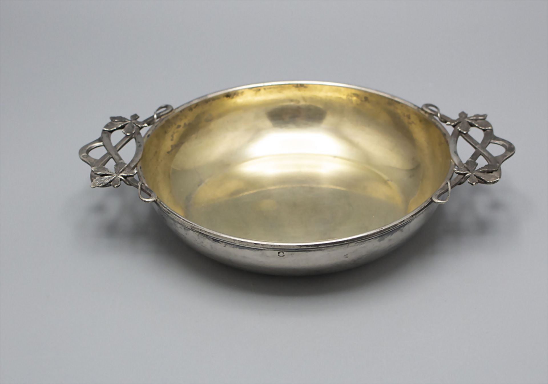 Jugendstil Silberschale mit Handhaben / An Art Nouveau silver bowl with handles, Alphonse ... - Image 2 of 7