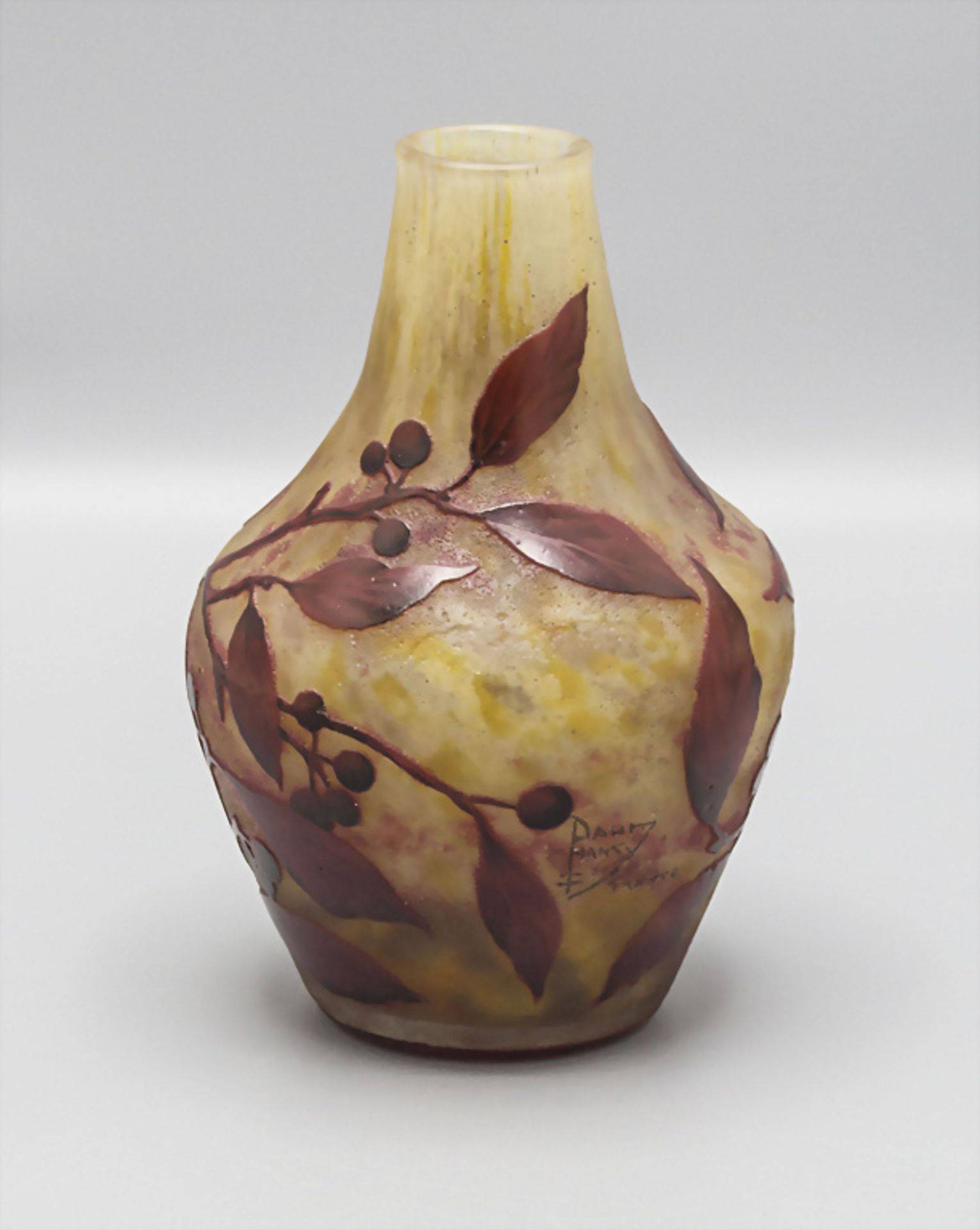 Jugendstil Vase 'Linguster' / An Art Noveau vase 'Privet', Daum, Nancy, um 1900 - Image 2 of 4