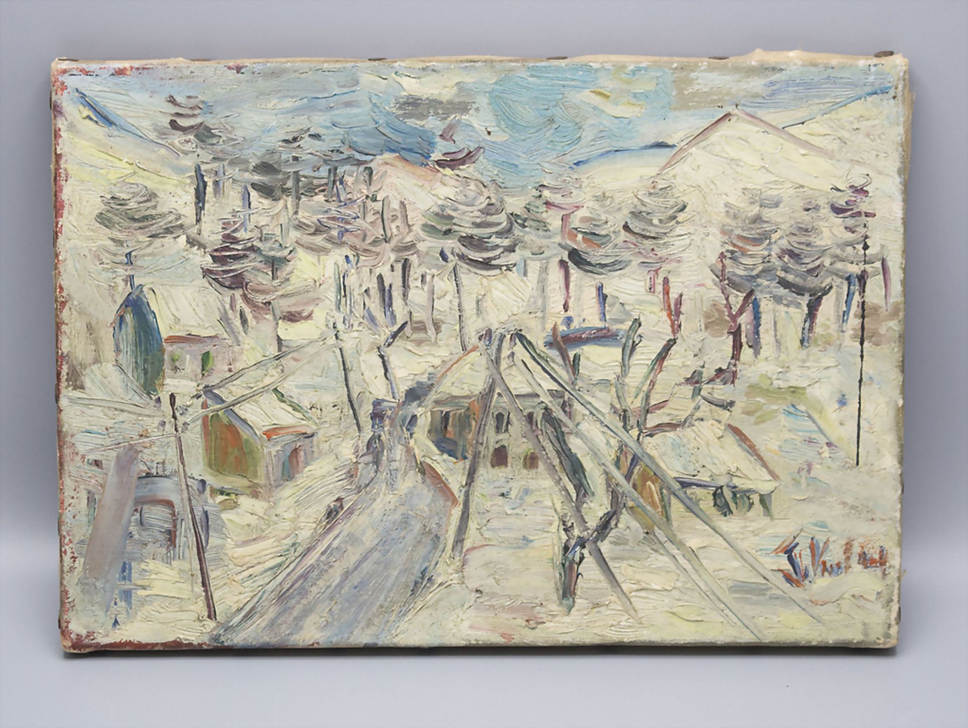 Expressionistische Winterlandschaft, um 1930