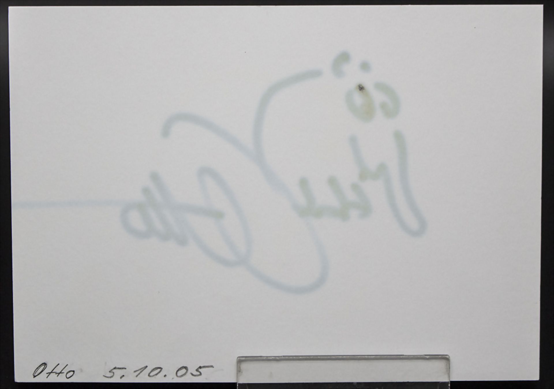 Autograph und Zeichnung Otto Walkes, 2005 - Bild 2 aus 2