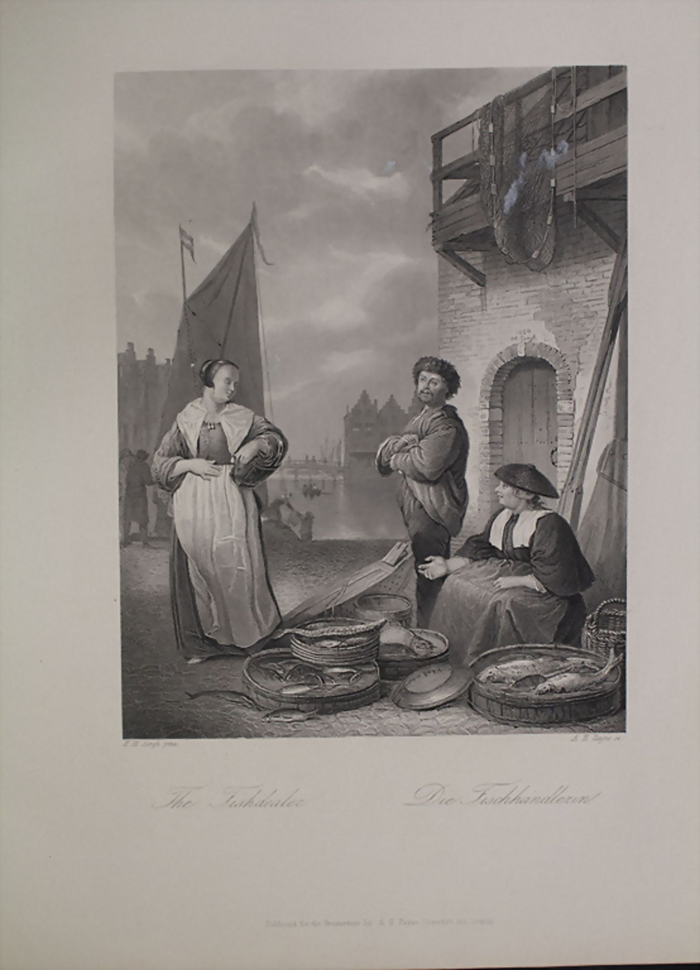 Konvolut Stiche 'Berufe' / A set of 5 engravings 'Professions', 19. Jh. - Image 8 of 8