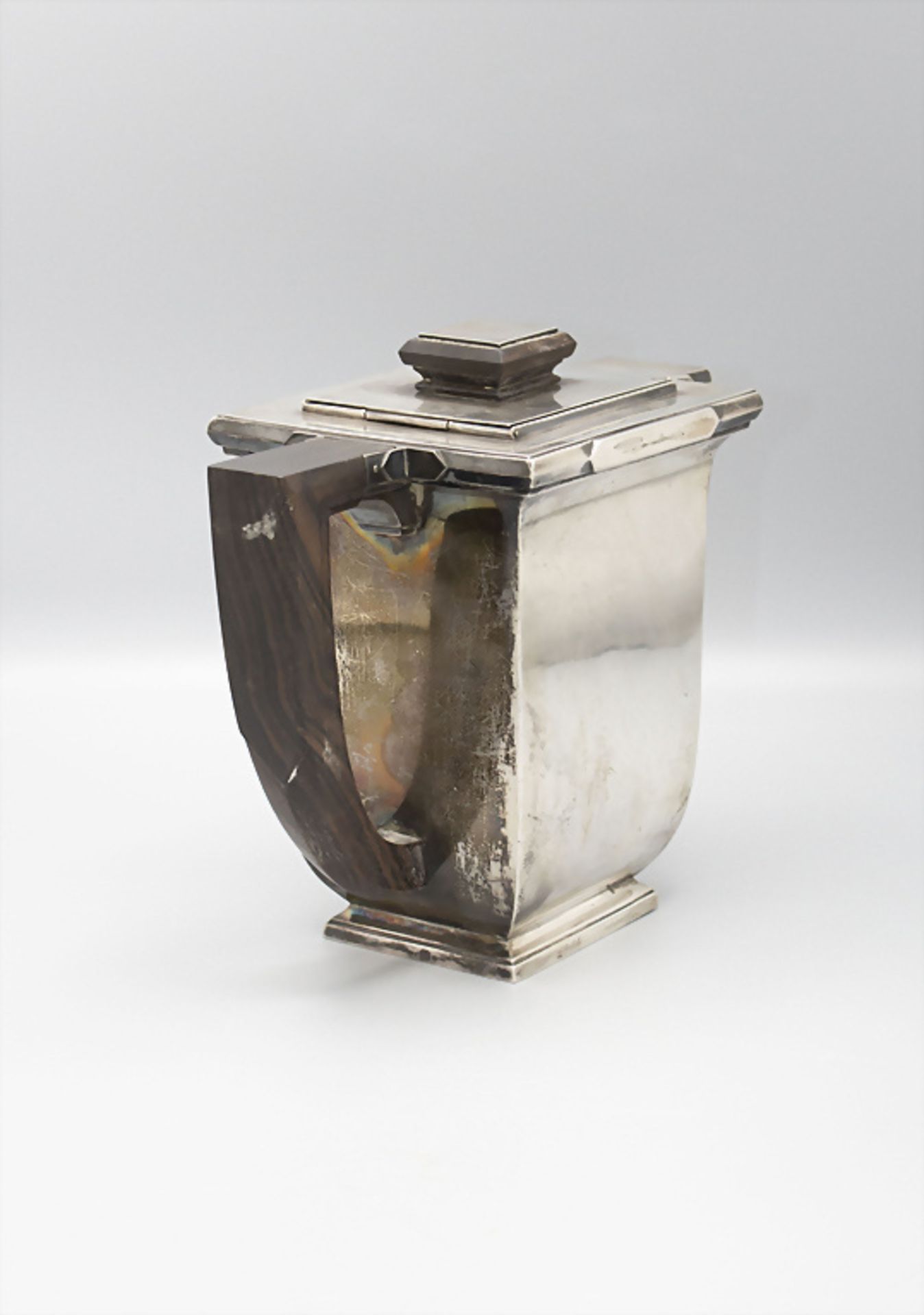 Art Déco Kaffekanne / An Art Deco silver coffee pot, Maison Aschwege, Paris, um 1925 - Bild 5 aus 7