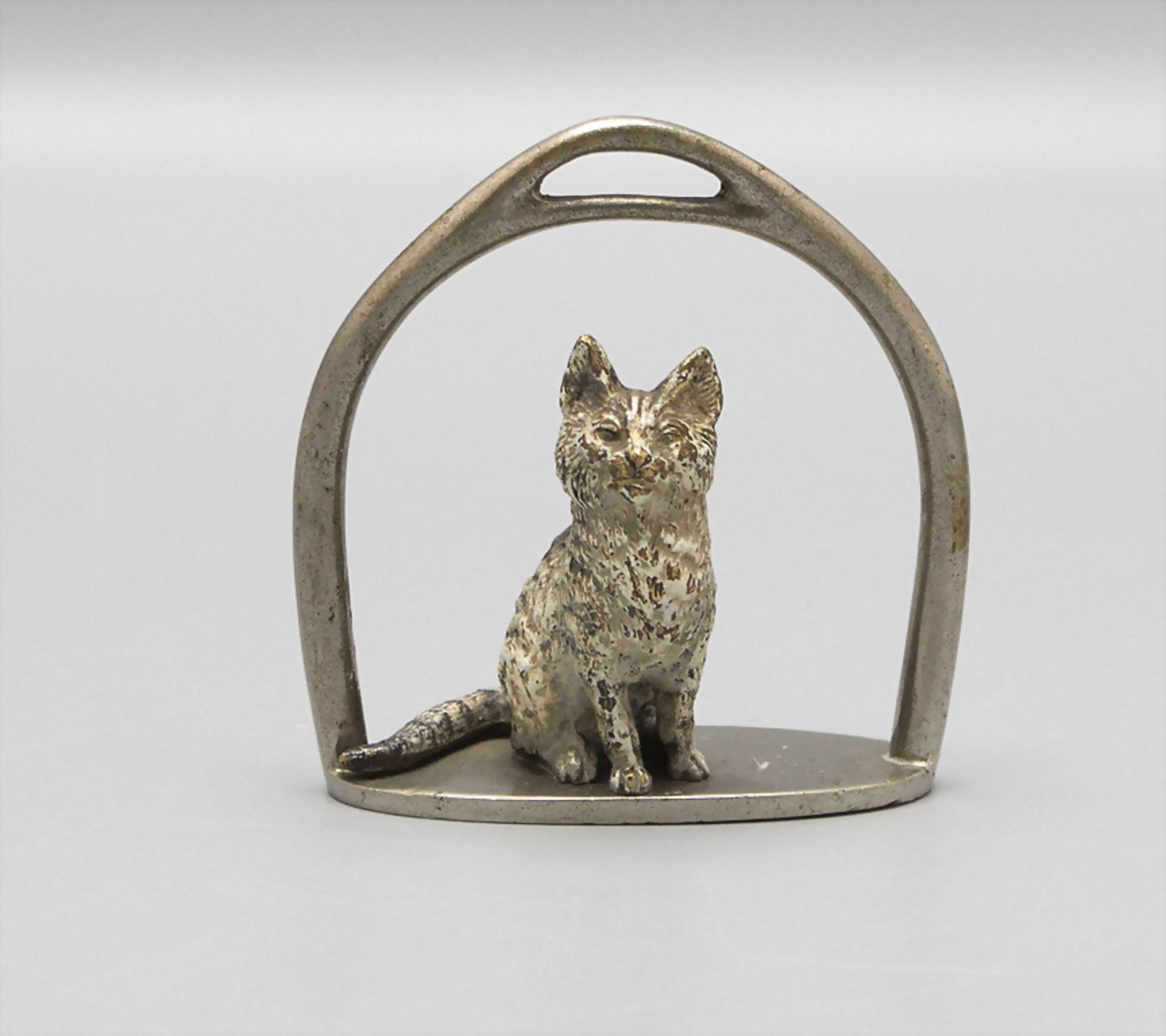 Bronze Kätzchen / A bronze cat, wohl Wien, um 1900