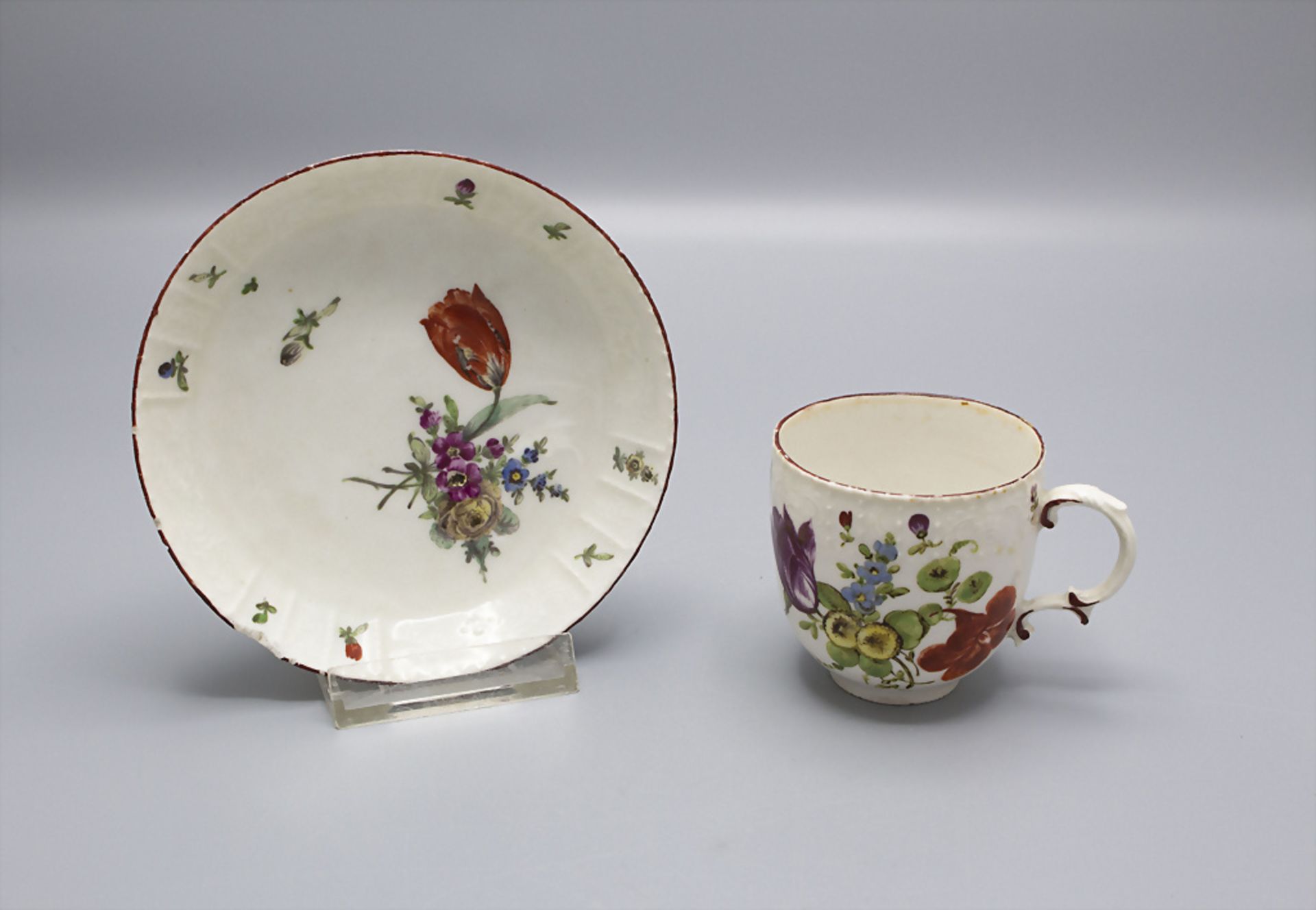 Tasse und Untertasse / A cup with saucer, Ludwigsburg, um 1765