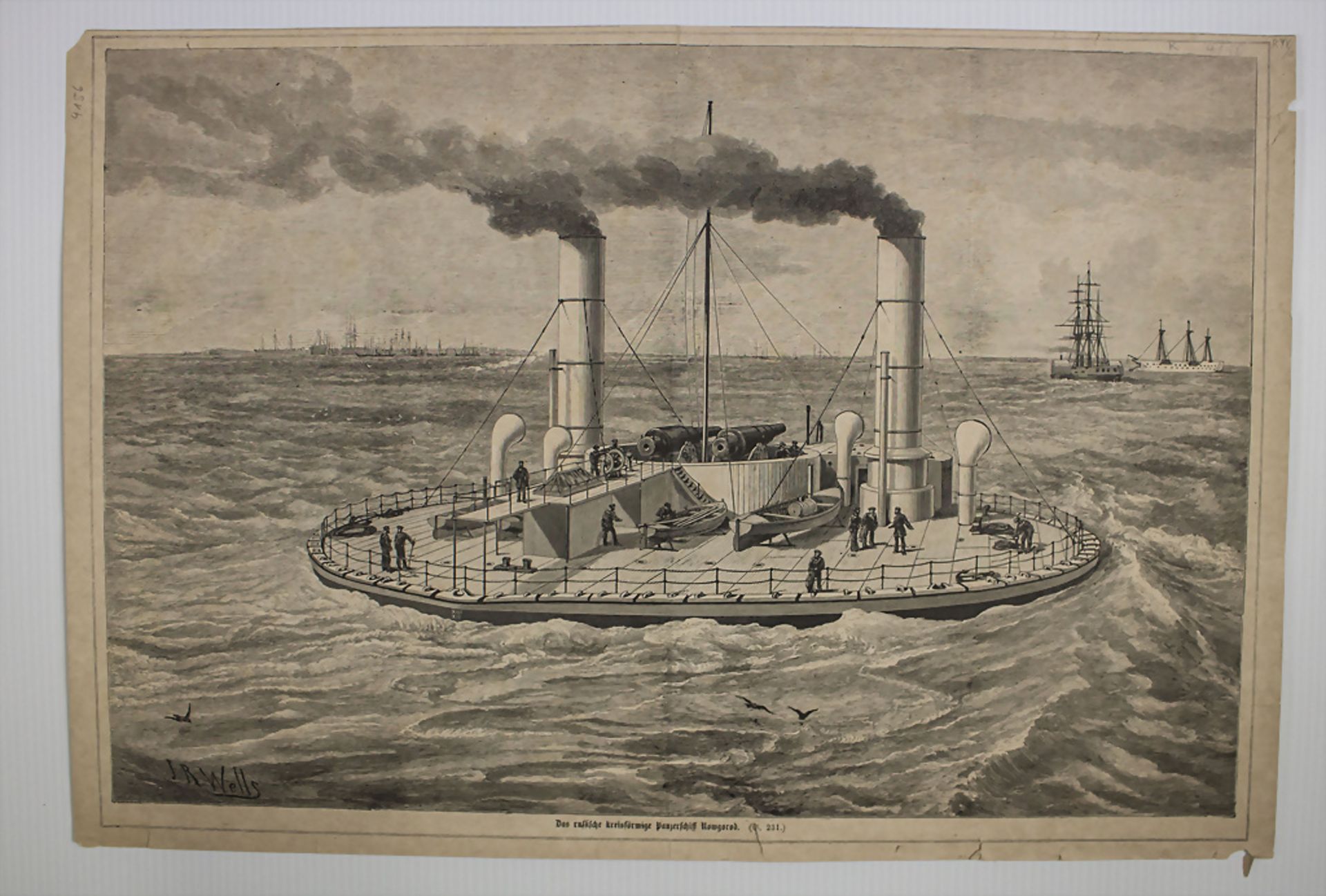Konvolut 6 Blatt 'Seewesen und Marine' / A collection of six sheets 'Maritime and navy', 19. Jh. - Bild 5 aus 6