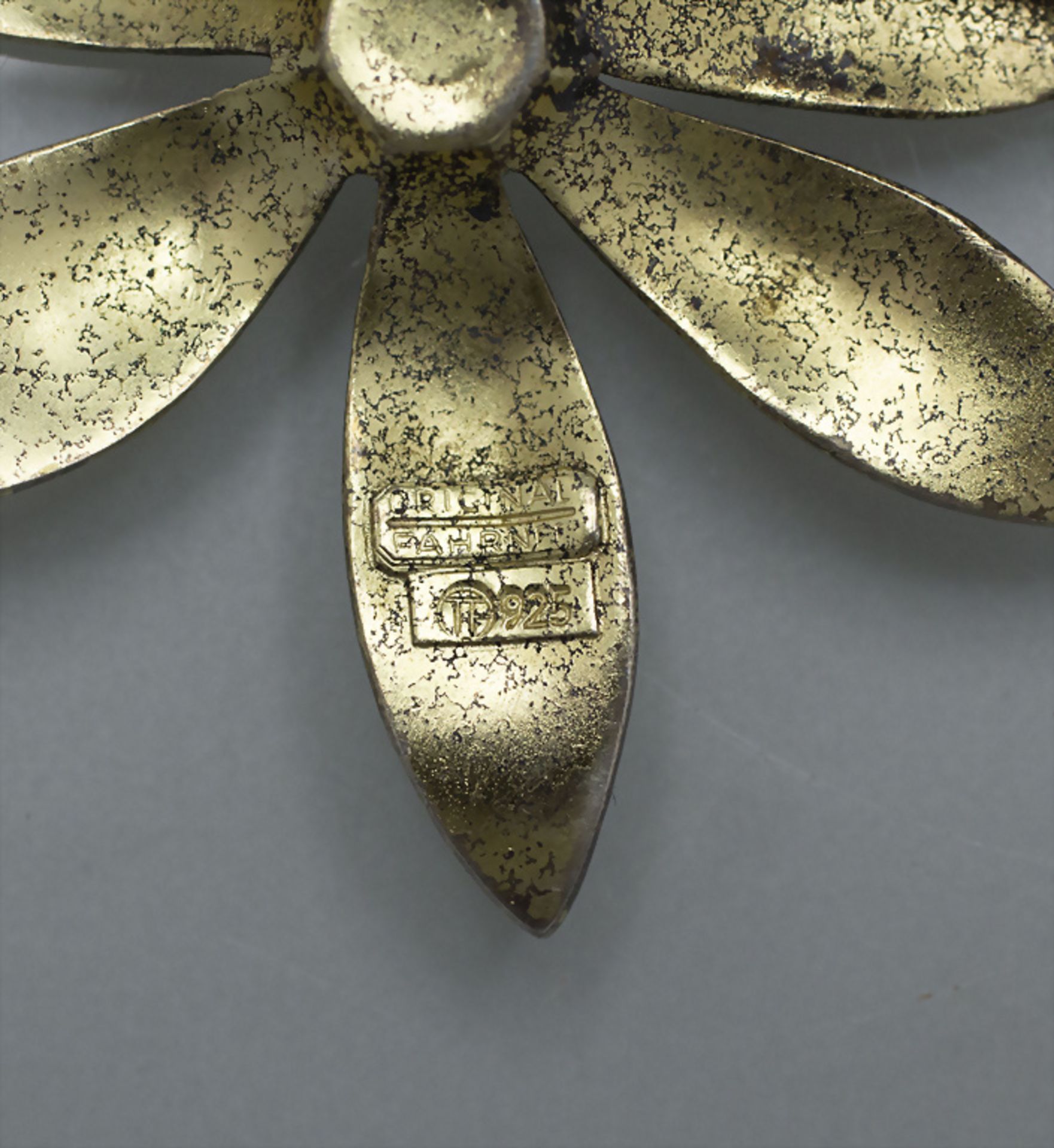 Blütenbrosche / A Sterling silver blossom brooch, Theodor Fahrner, Pforzheim, um 1930 - Bild 3 aus 3