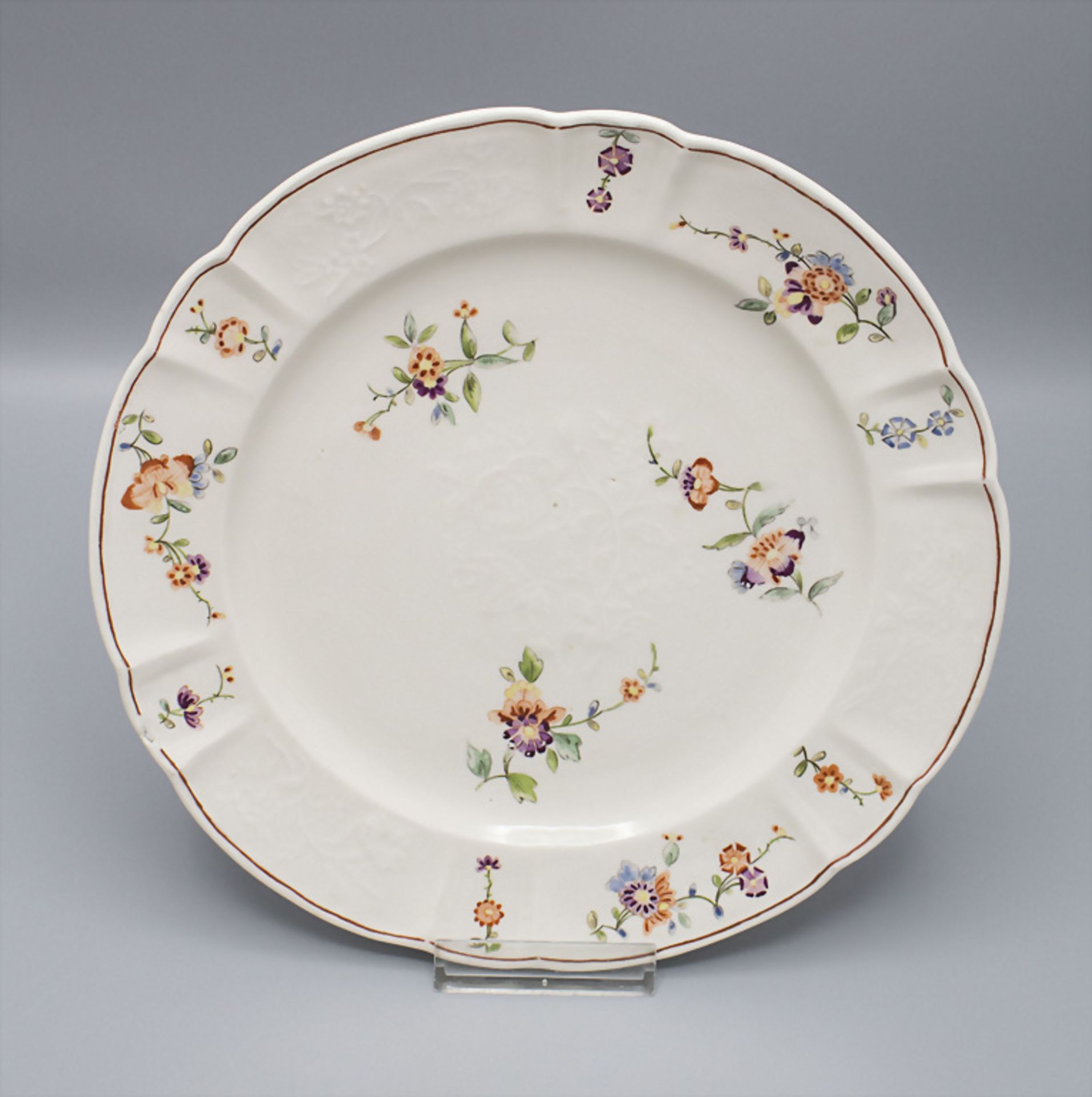 Paar Teller / Two plates, Frankenthal, Paul Hannong, 1755-1759 - Image 3 of 4