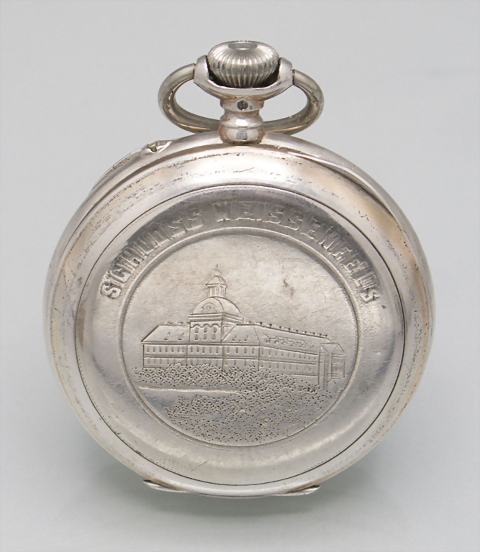 Offene Herrentaschenuhr / A men's silver pocket watch, F. Hoffmann, Weissenfels, um 1892 - Image 4 of 8