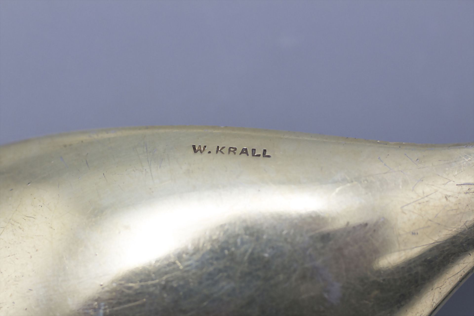 2 Vorlegelöffel / 2 silver serving spoons, deutch, um 1890 - Image 5 of 5