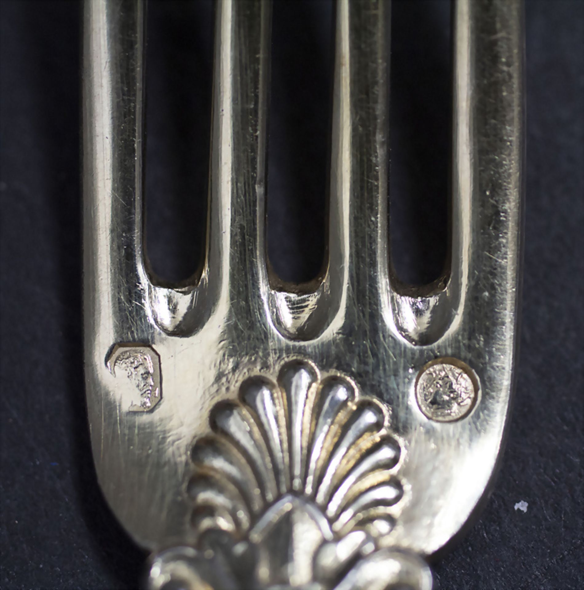 67-teiliges Silberbesteck / 67 pieces of silver cutlery, Paris, 1835-1846 - Bild 6 aus 12