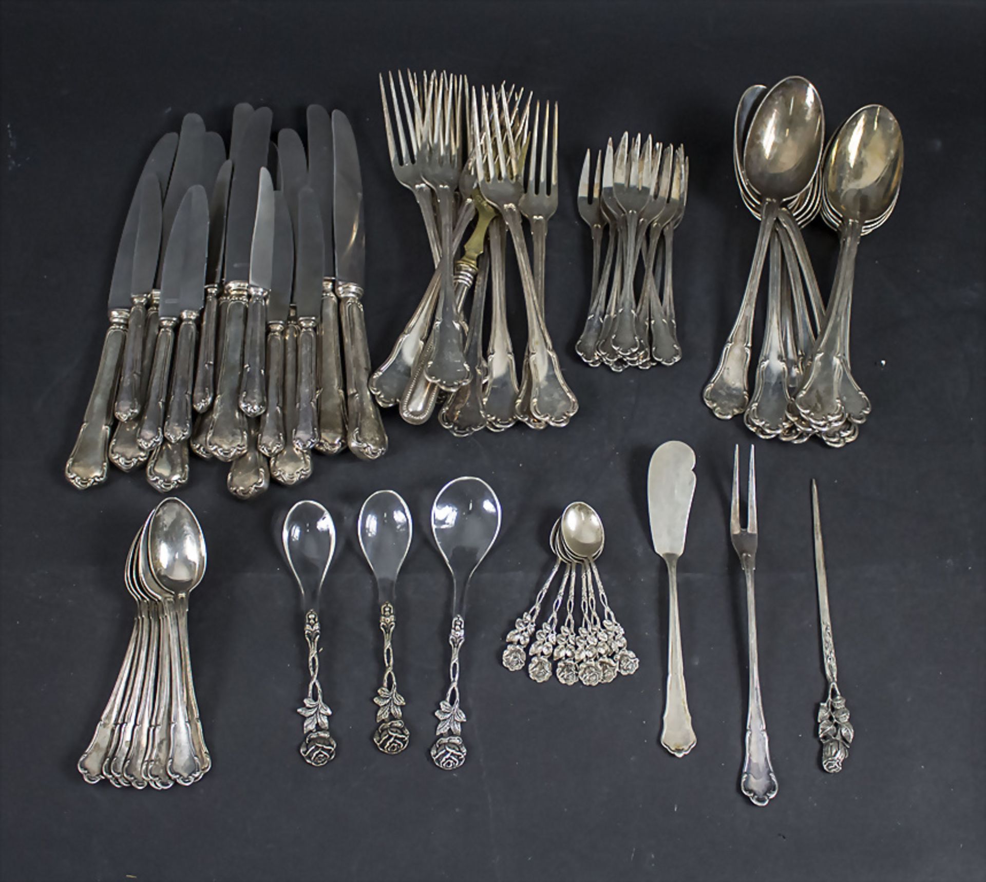 Konvolut Silberbesteck / A set of silver cutlery, u.a. Koch & Bergfeld, Bremen
