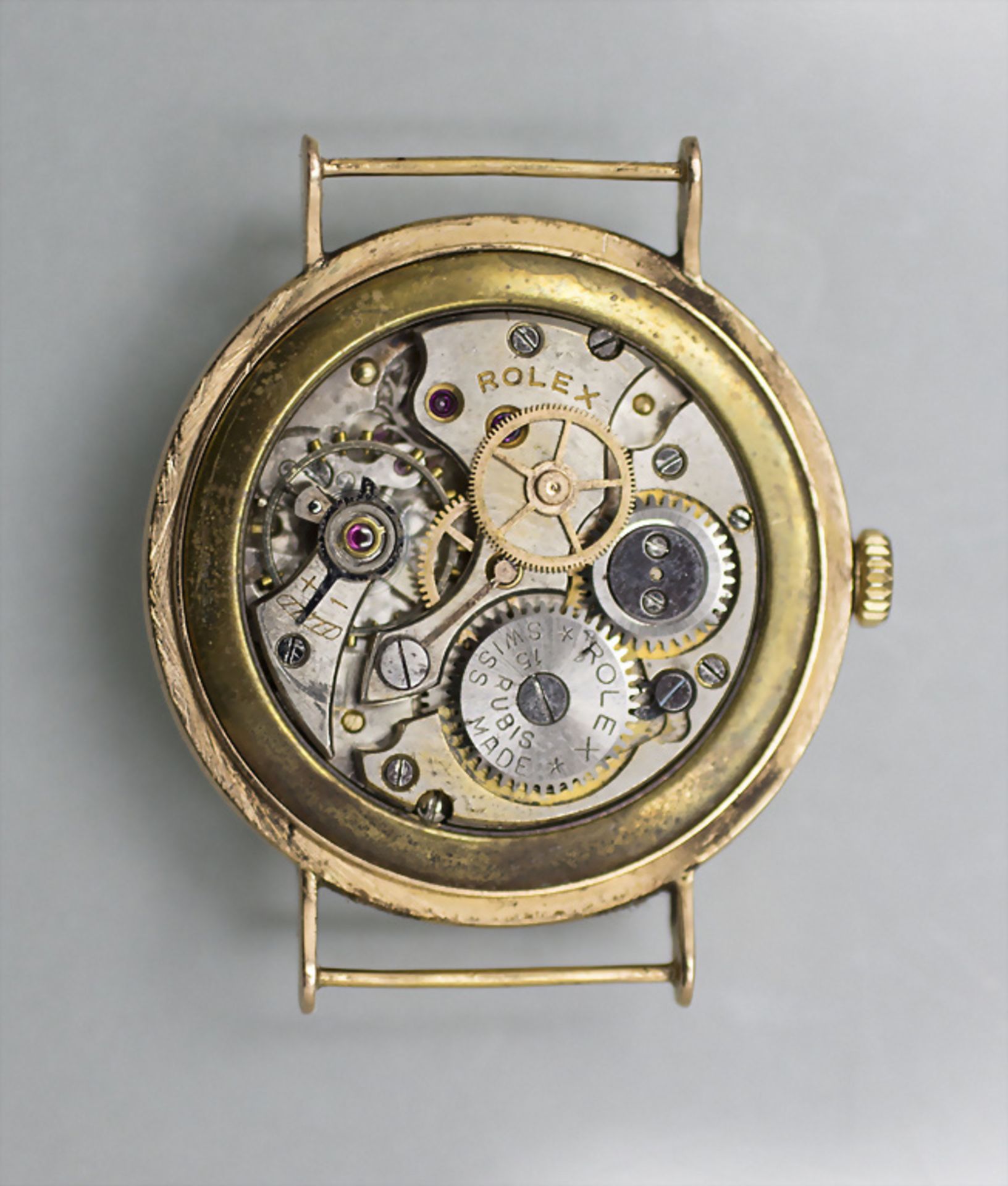 Rolex Precision, HAU / A men's watch, Swiss / Schweiz, um 1950 - Image 2 of 5