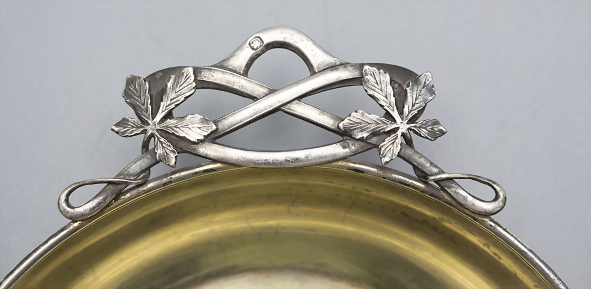 Jugendstil Silberschale mit Handhaben / An Art Nouveau silver bowl with handles, Alphonse ... - Image 3 of 7