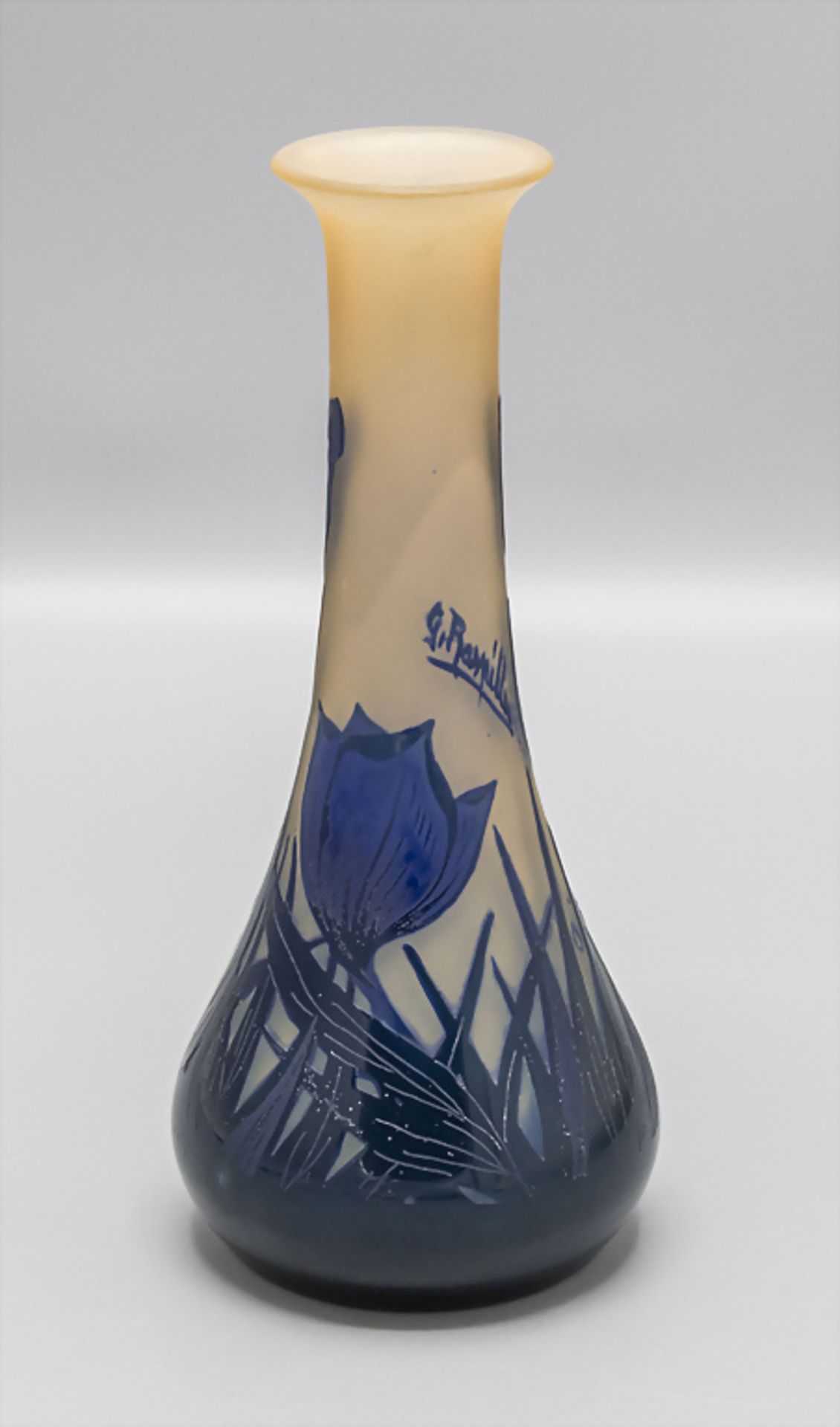 Jugendstil Vase 'Frühblüher' / An Art Noveau vase 'Early bloomers', Georges Raspiller, ... - Image 2 of 6