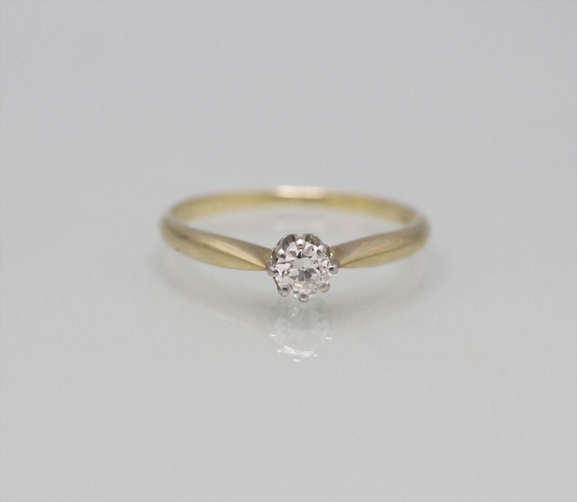 Damenring mit Brillant / A ladies 14 ct gold ring with diamond