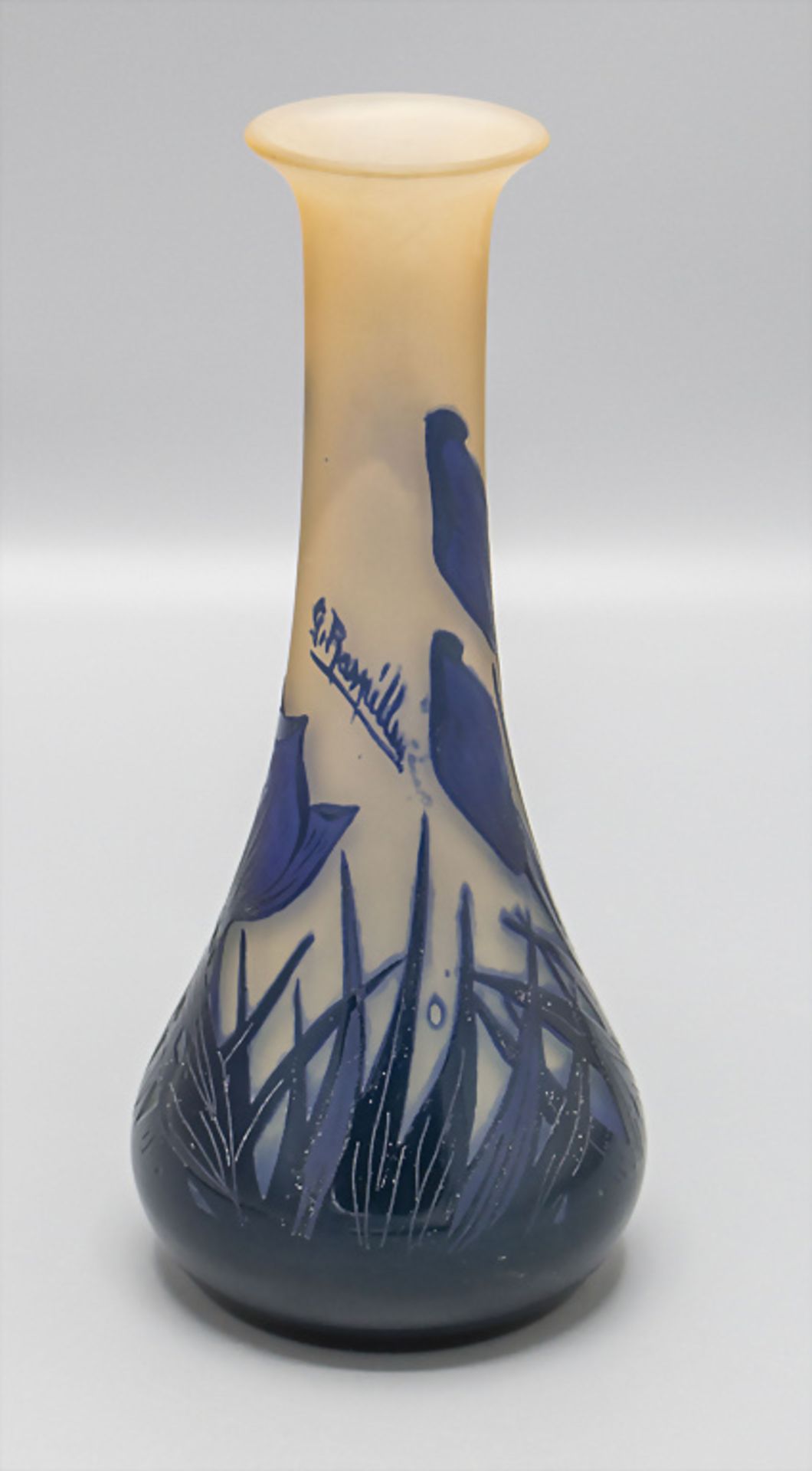 Jugendstil Vase 'Frühblüher' / An Art Noveau vase 'Early bloomers', Georges Raspiller, ... - Image 3 of 6