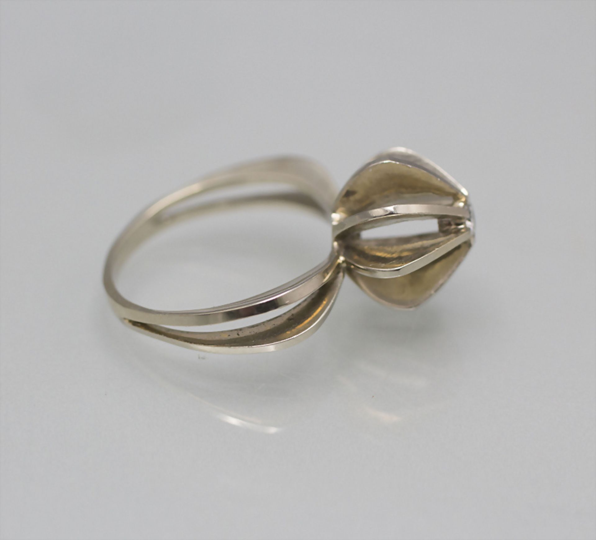 Damenring mit Brillant / A ladies 18 ct gold ring with diamond - Bild 2 aus 4