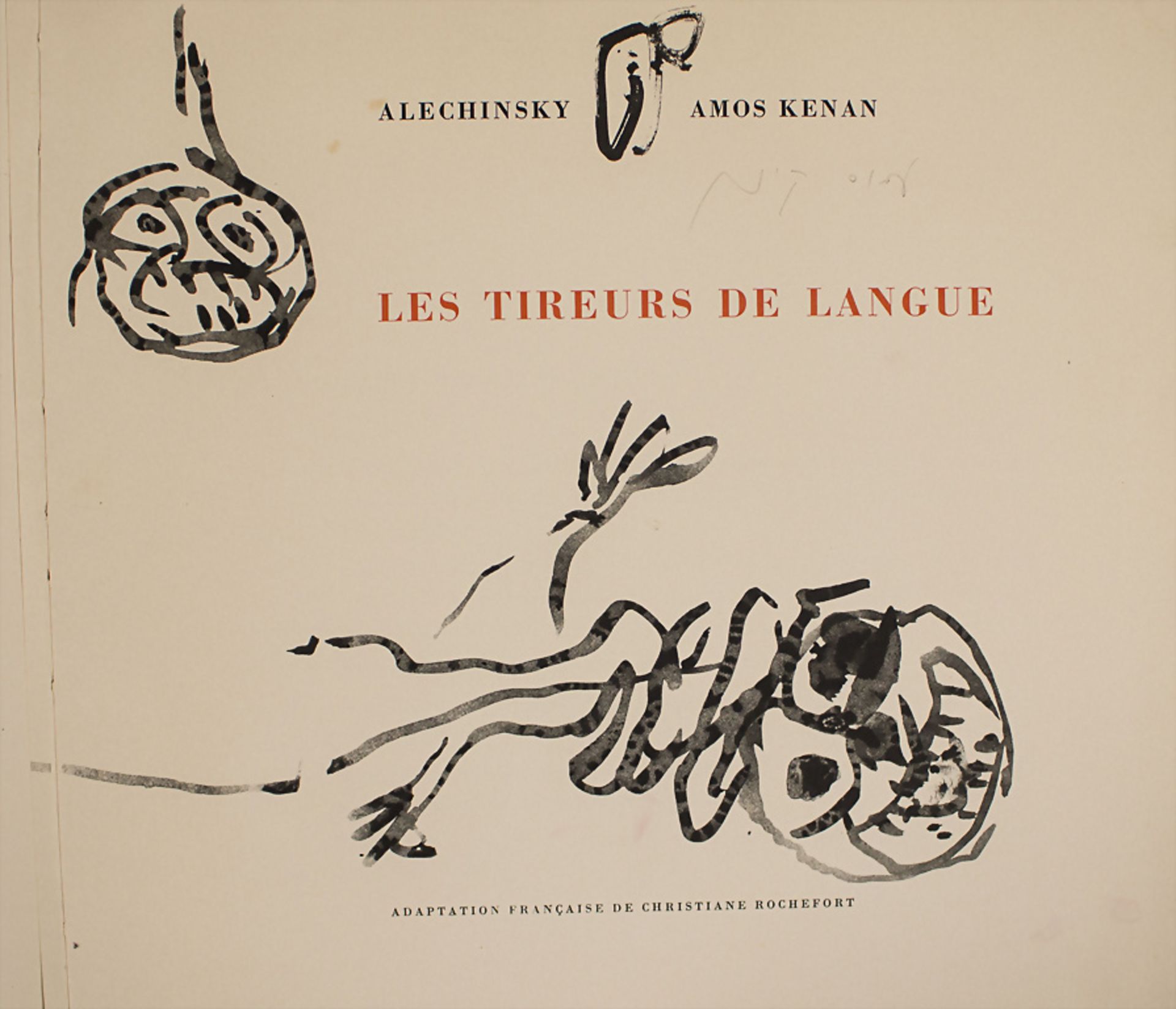 Pierre Alechinsky, Amos Kenan: Les Tireurs de Langue, Turin, 1974 - Image 3 of 6