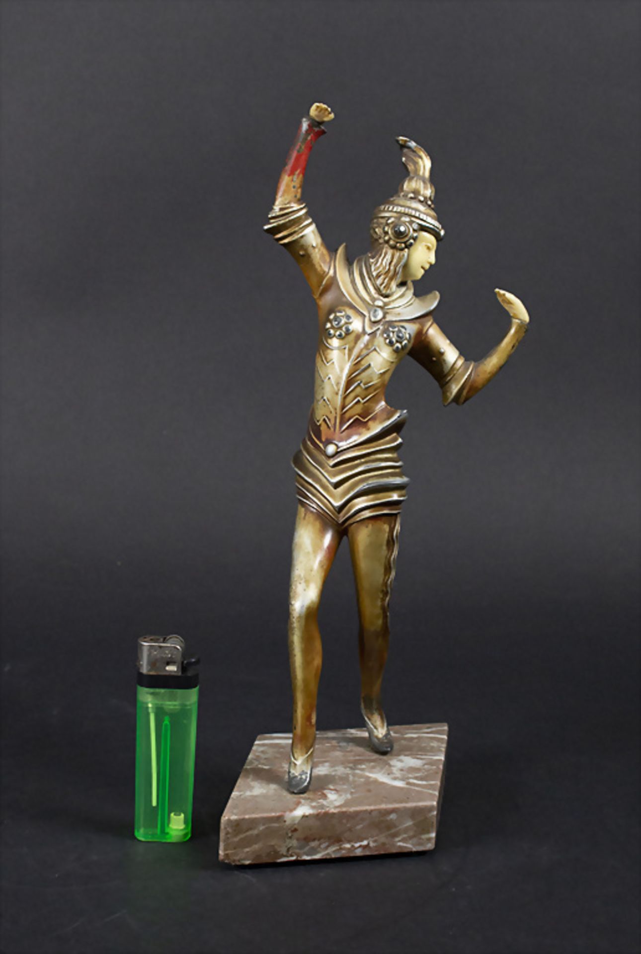 Art Déco Bronze Plastik / An Art Déco bronze figur - Image 5 of 7