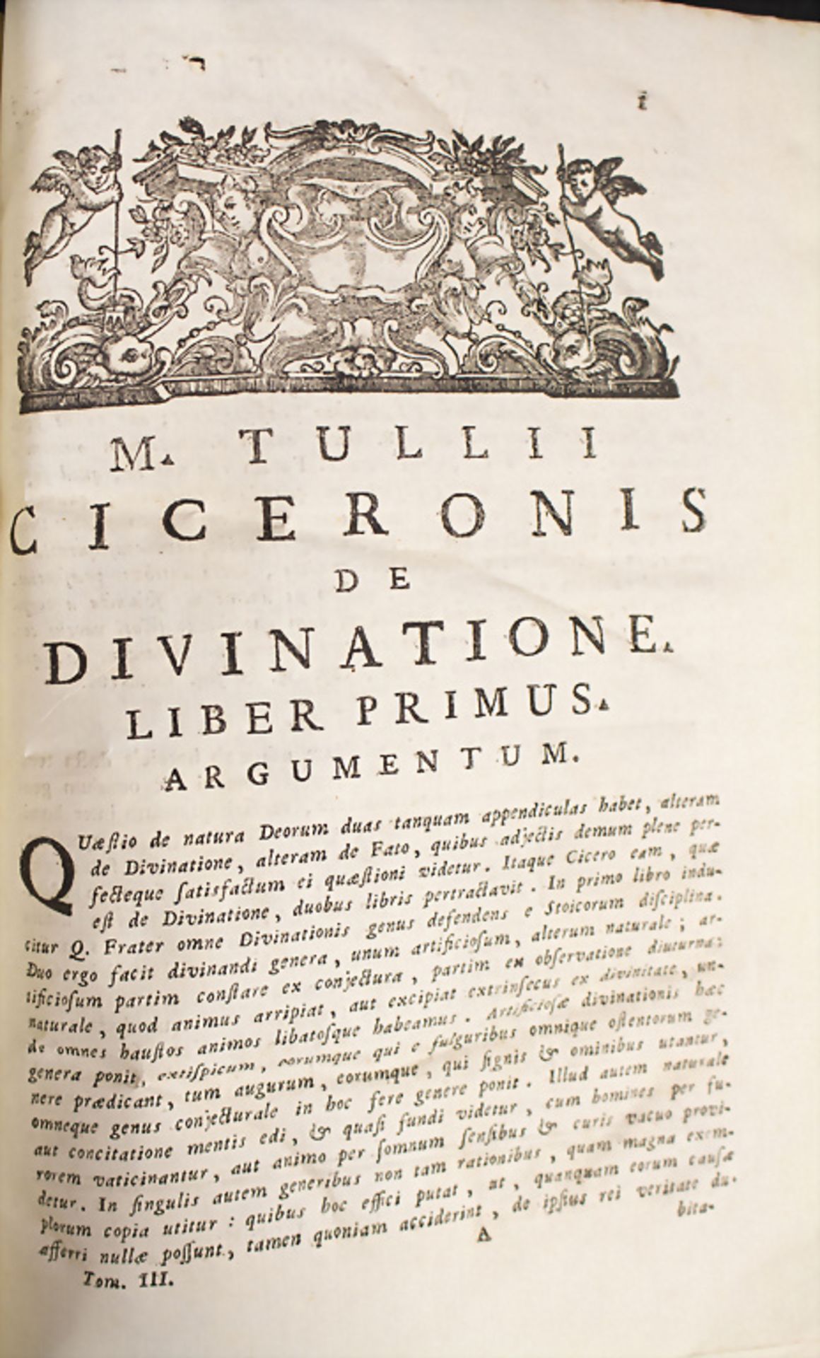 M. Tullii Ciceronis: 'Opera, cum delectu commemtariorum in usum serenissimi delphini', 1772 - Image 3 of 6
