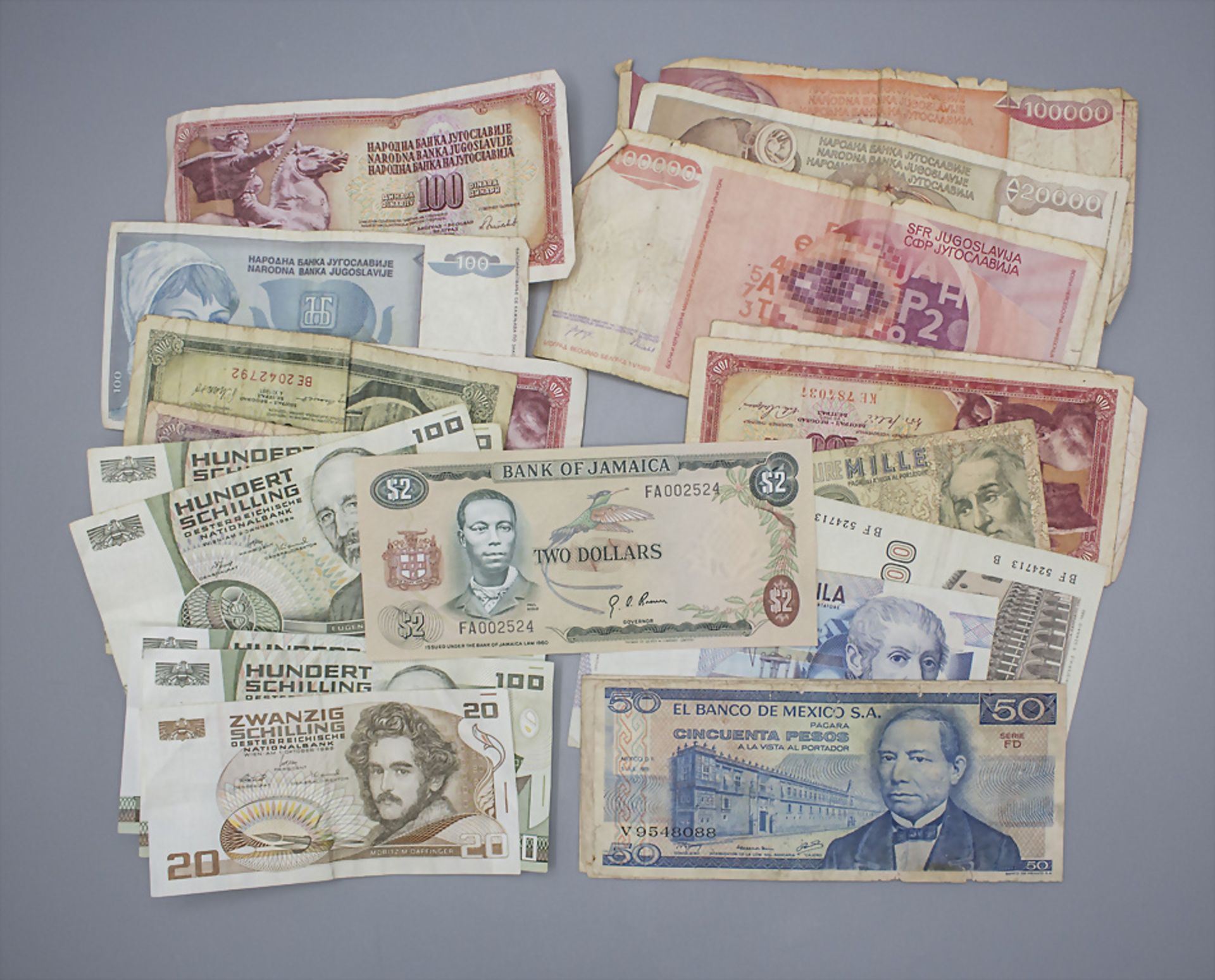 Sammlung Banknoten / A collection of banknotes
