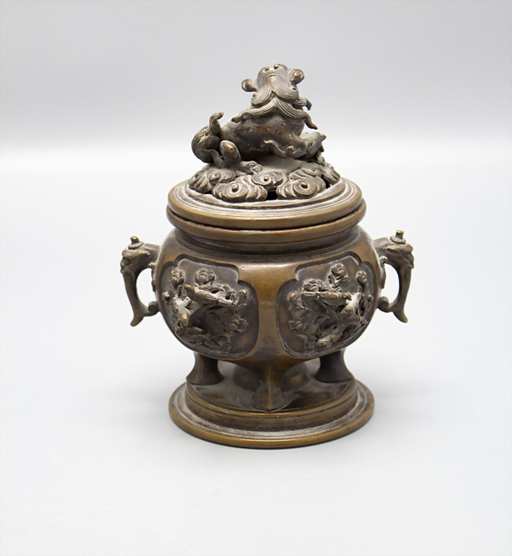 Koro-Räuchergefäß / A Koro incense vessel, Meiji-Periode, Japan, um 1900 - Image 3 of 7