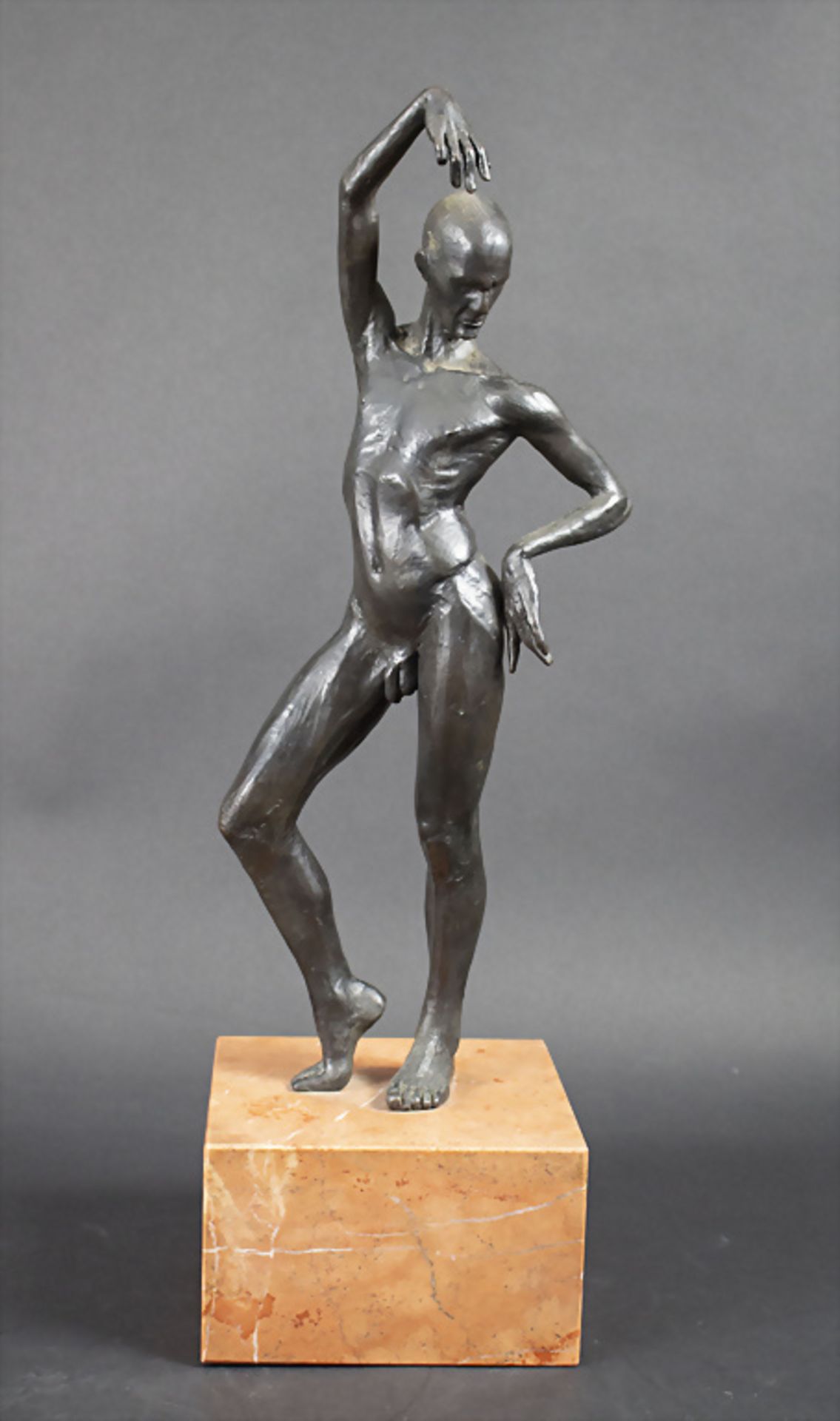 Nicolas Lavarenne (geb. 1953 in Chamalières), Bronzeskulptur 'Männlicher Akt' / A bronze ...