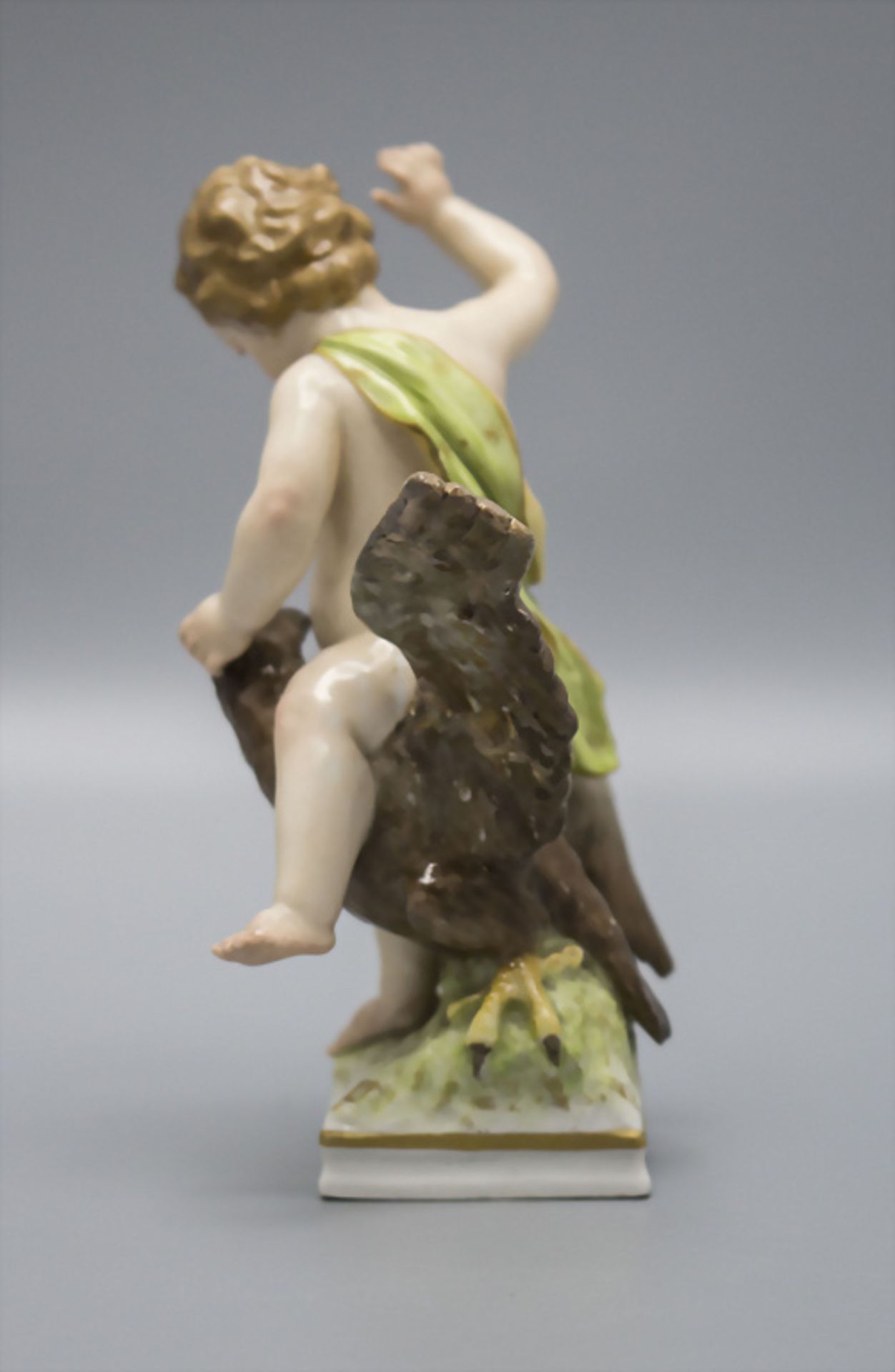 Mytologische Figur 'Jupiter auf dem Adler' / A cherub as Jupiter with an eagle, KPM Berlin, ... - Bild 3 aus 6