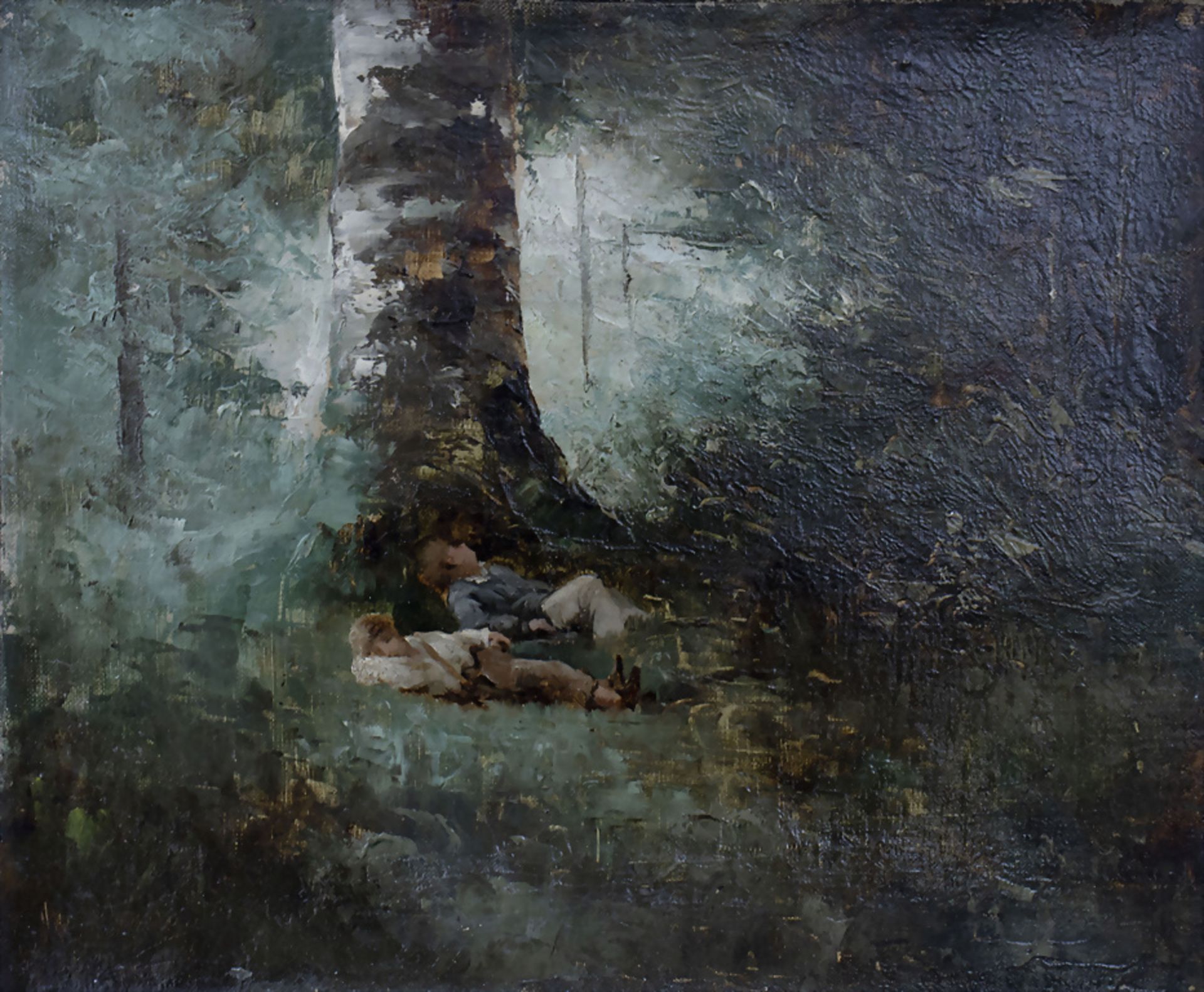 Adolphe MONTICELLI (1824-1886) zugeschr., Siesta im Wald