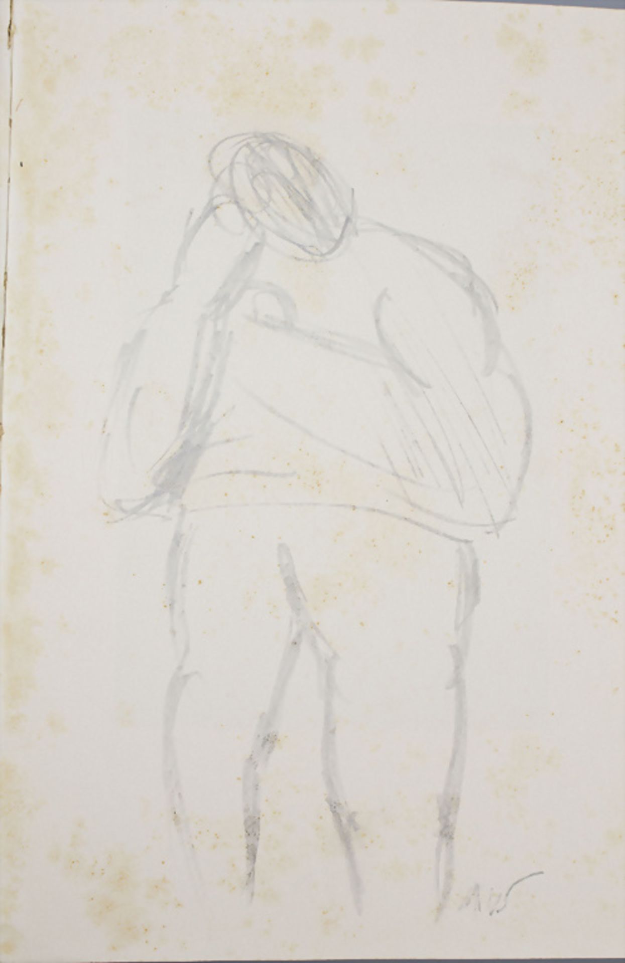 Abraham WALKOWITZ (1878-1965): 'One hundred drawings', mit Originalzeichnung, New York, 1925 - Bild 8 aus 9