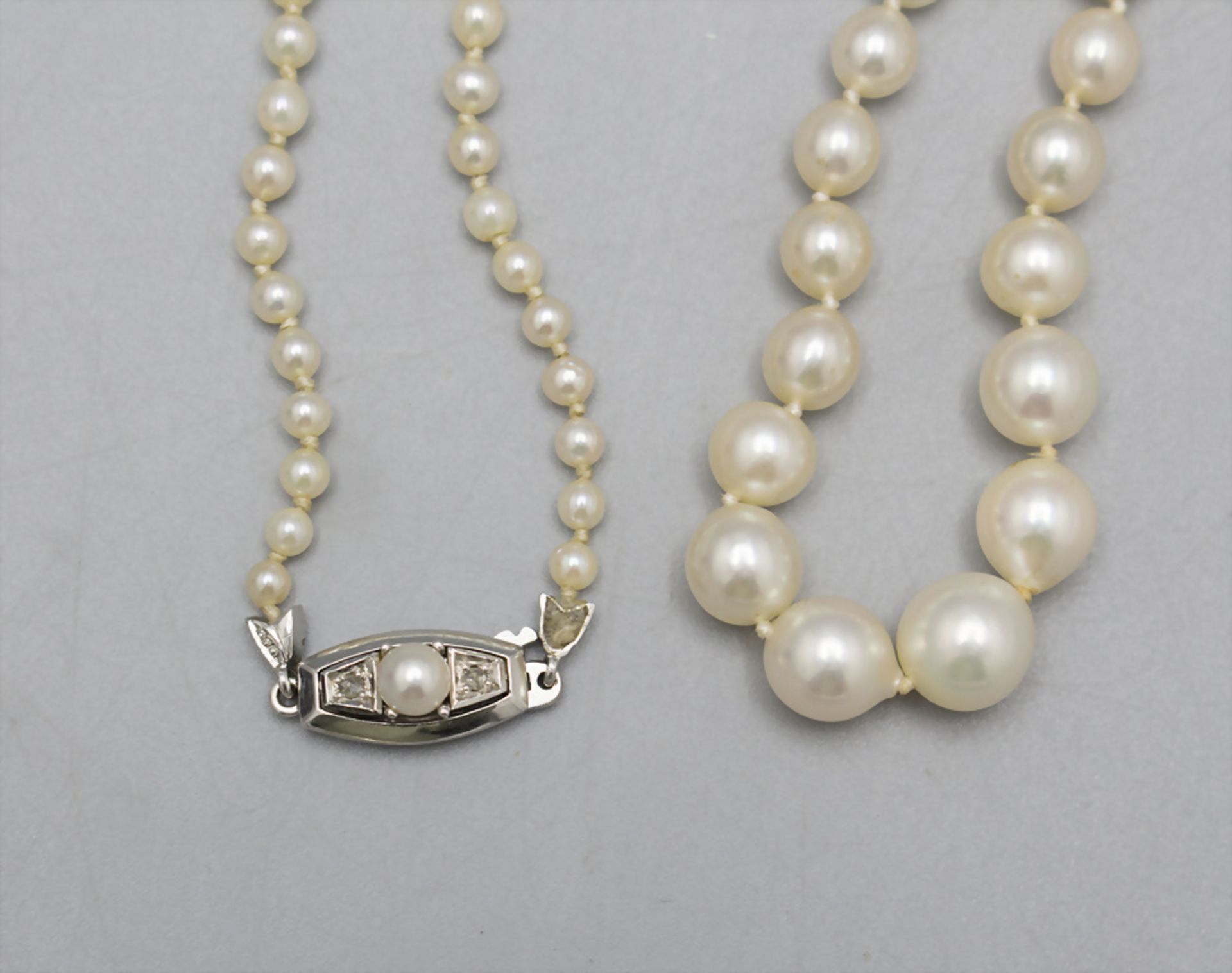 Perlenkette / A pearl necklace, 19. Jh. - Image 2 of 3