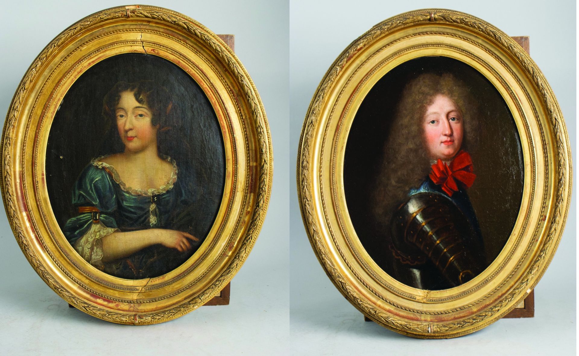Gemäldepaar 'Le Grand Dauphin' und 'La Grande Dauphine', 17. Jh.
