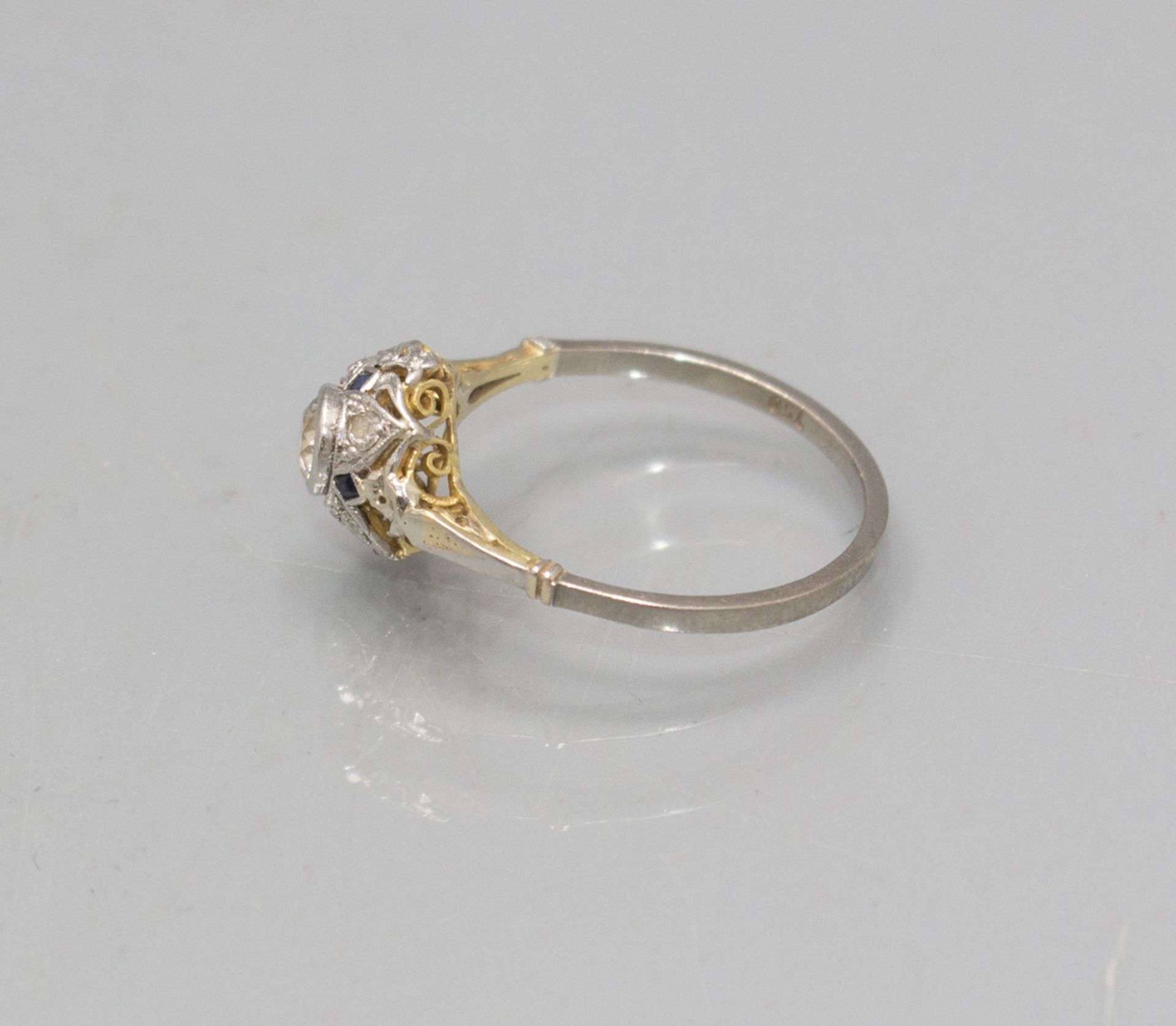 Damenring mit Diamanten / A ladies 18 ct gold ring with diamonds - Image 2 of 3