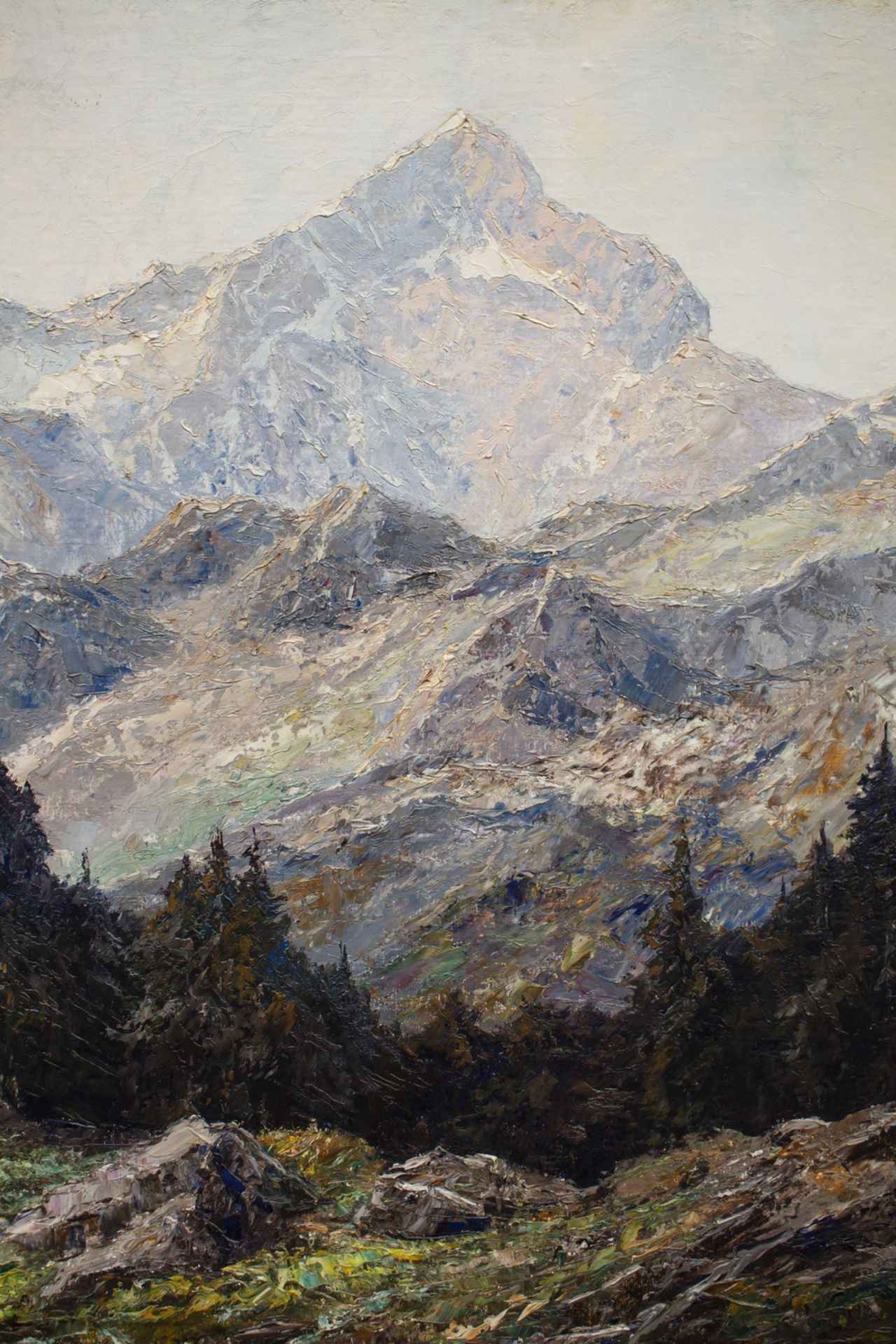 Otto PIPPEL (1878-1960), 'Die Alpspitze bei Garmisch' / 'The Alp top near Garmisch' - Image 3 of 6